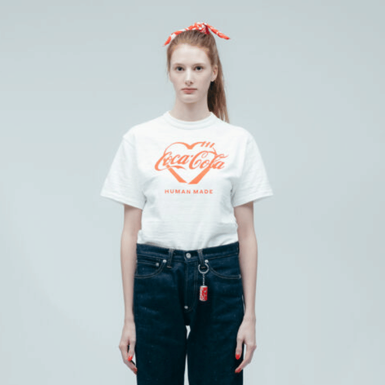 HUMAN MADE X COCA-COLA GRAPHIC WHITE TEE