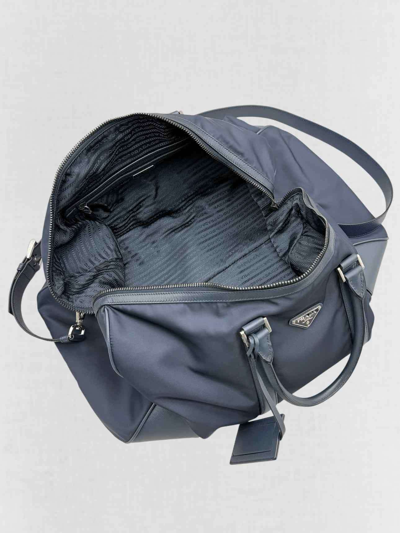 PRADA Weekender Navy Blue Duffel bag