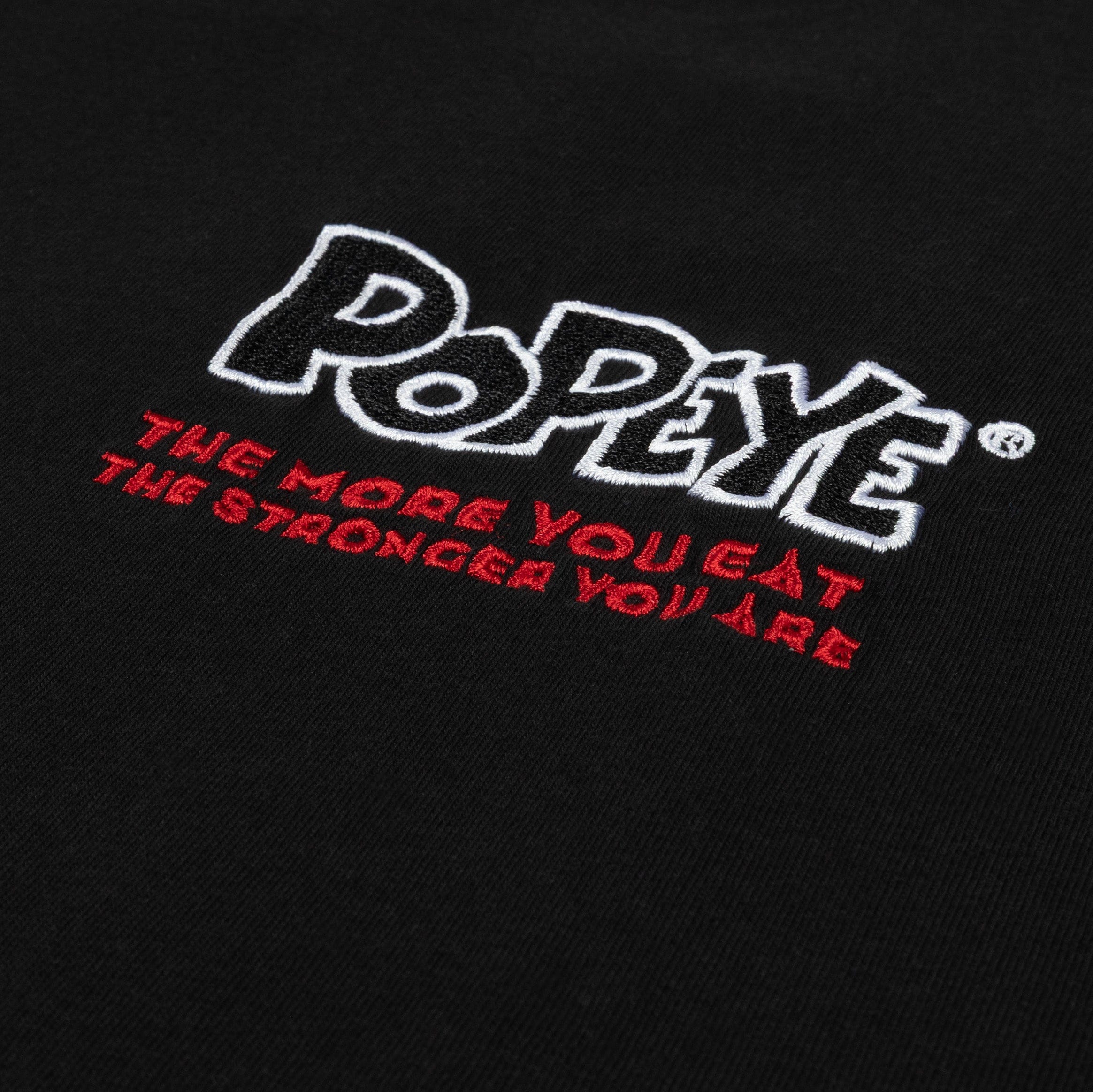 POPEYE X SP SP x Popeye The Stronger You Are Mens Short Sleeve Shirt (Black/Red)