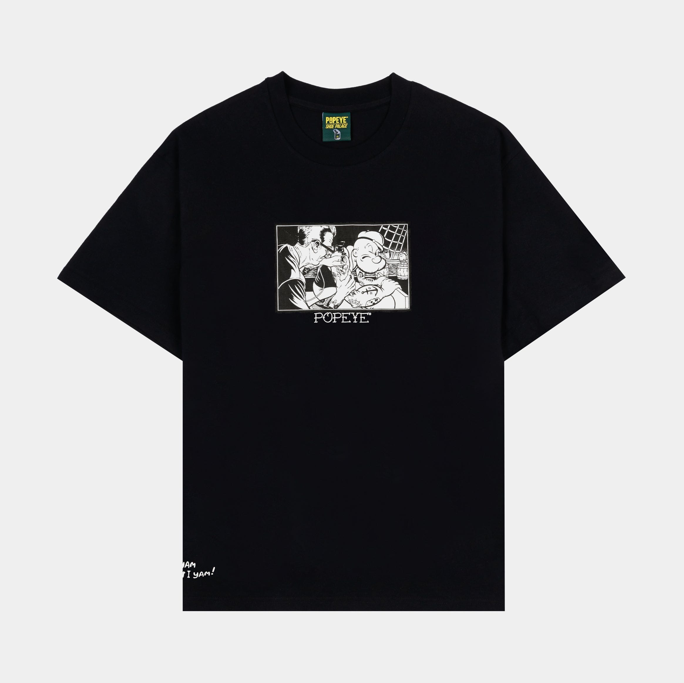 POPEYE X SP SP x Popeye Tattoo Mens Short Sleeve Shirt (Black/White)