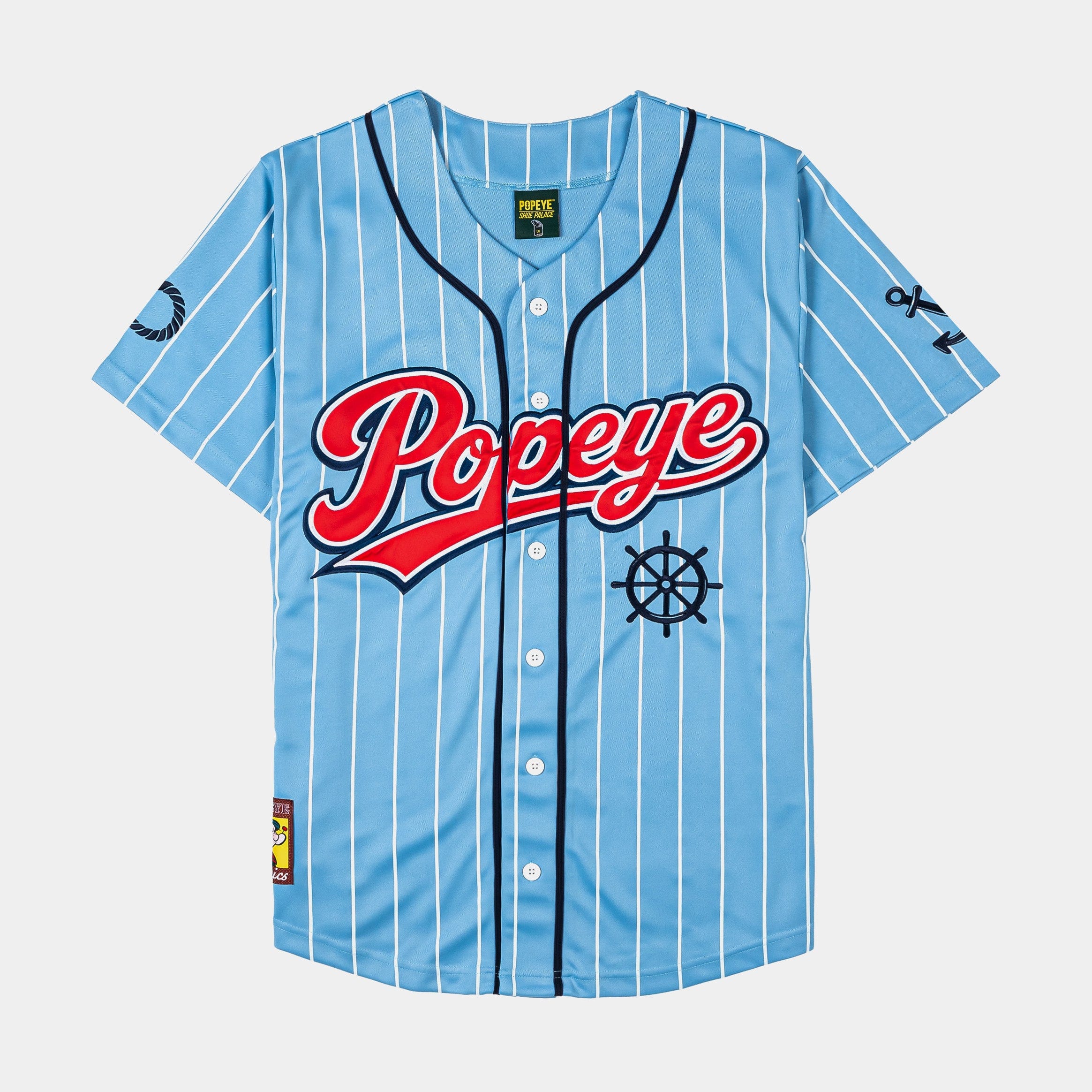 POPEYE X SP SP x Popeye Baseball Mens Jersey (Blue/White)