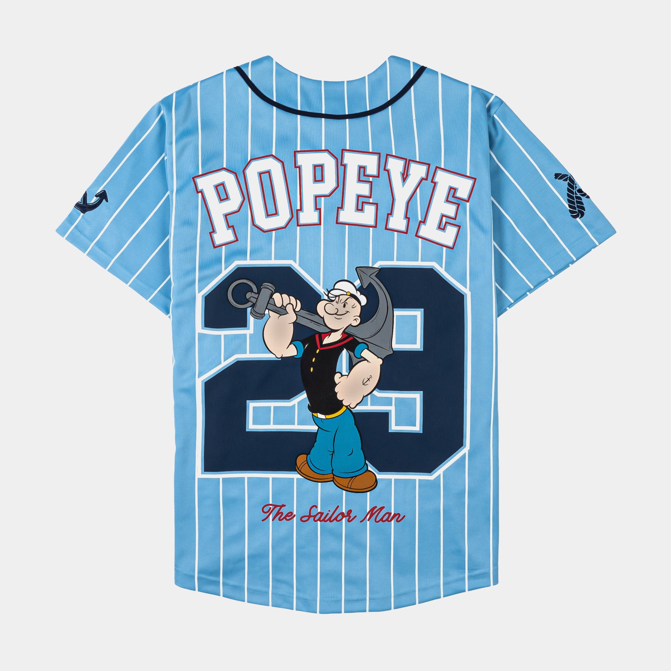 POPEYE X SP SP x Popeye Baseball Mens Jersey (Blue/White)