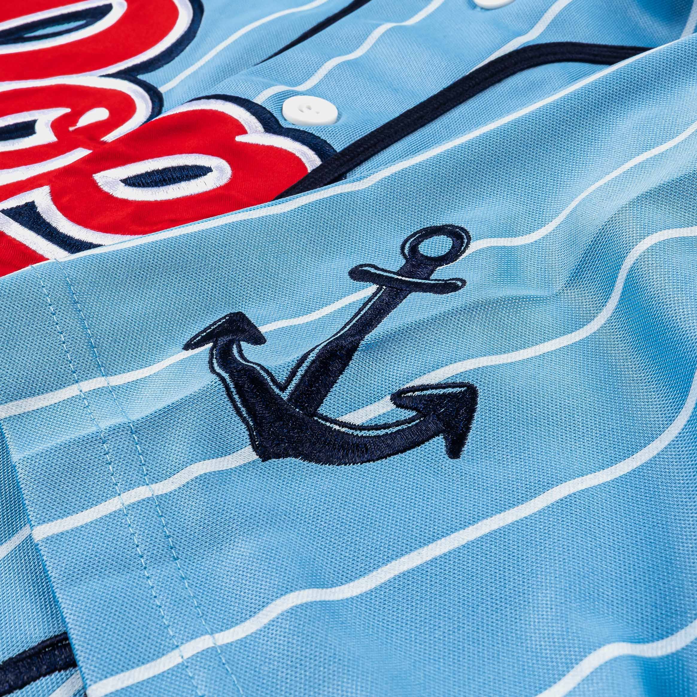 POPEYE X SP SP x Popeye Baseball Mens Jersey (Blue/White)