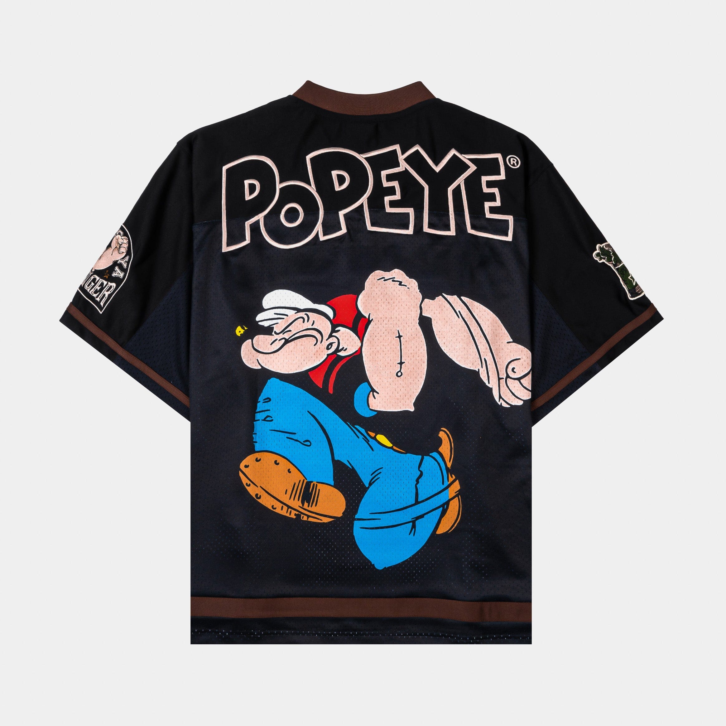 POPEYE X SP SP x Popeye Mesh Mens Jersey (Black/Bown)