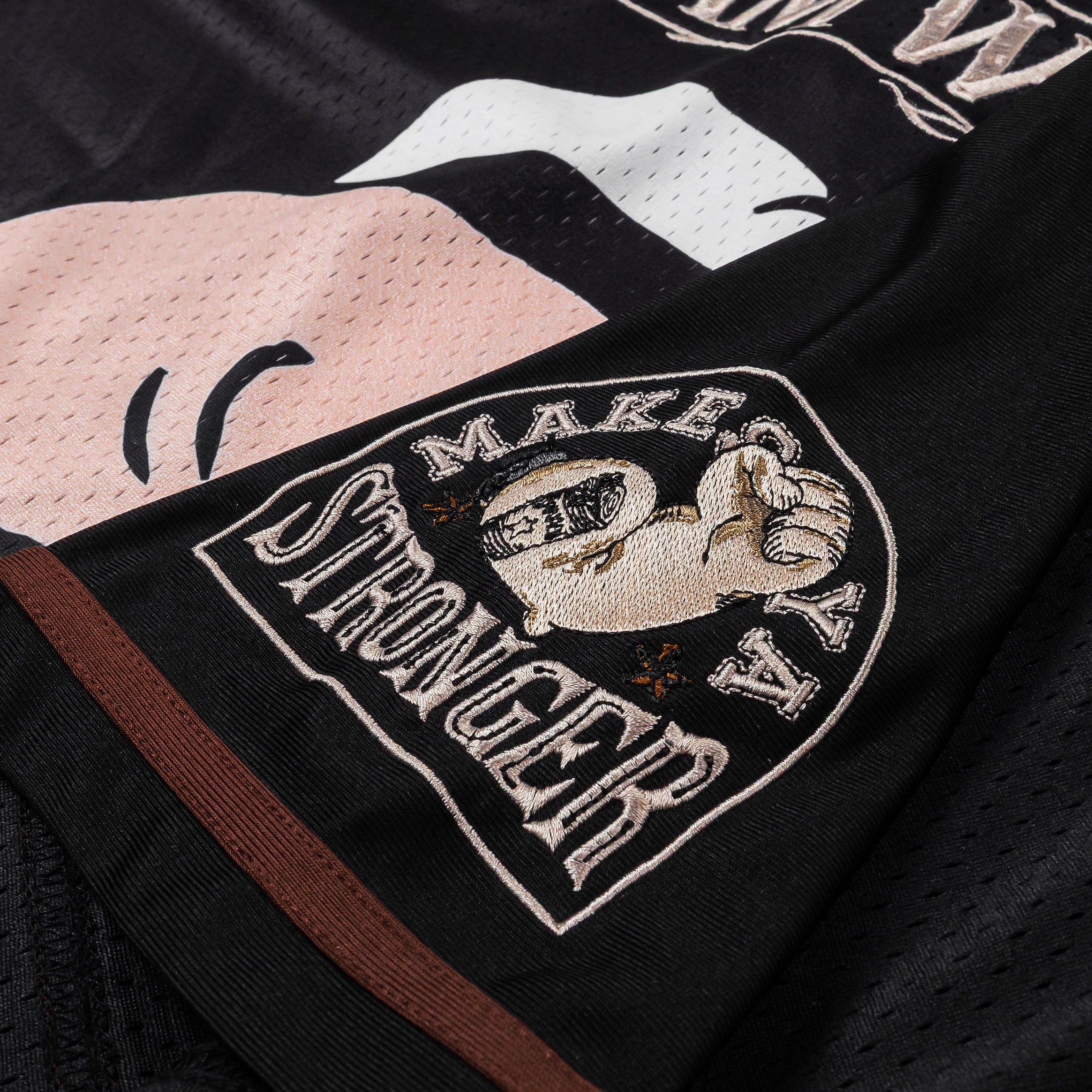 POPEYE X SP SP x Popeye Mesh Mens Jersey (Black/Bown)