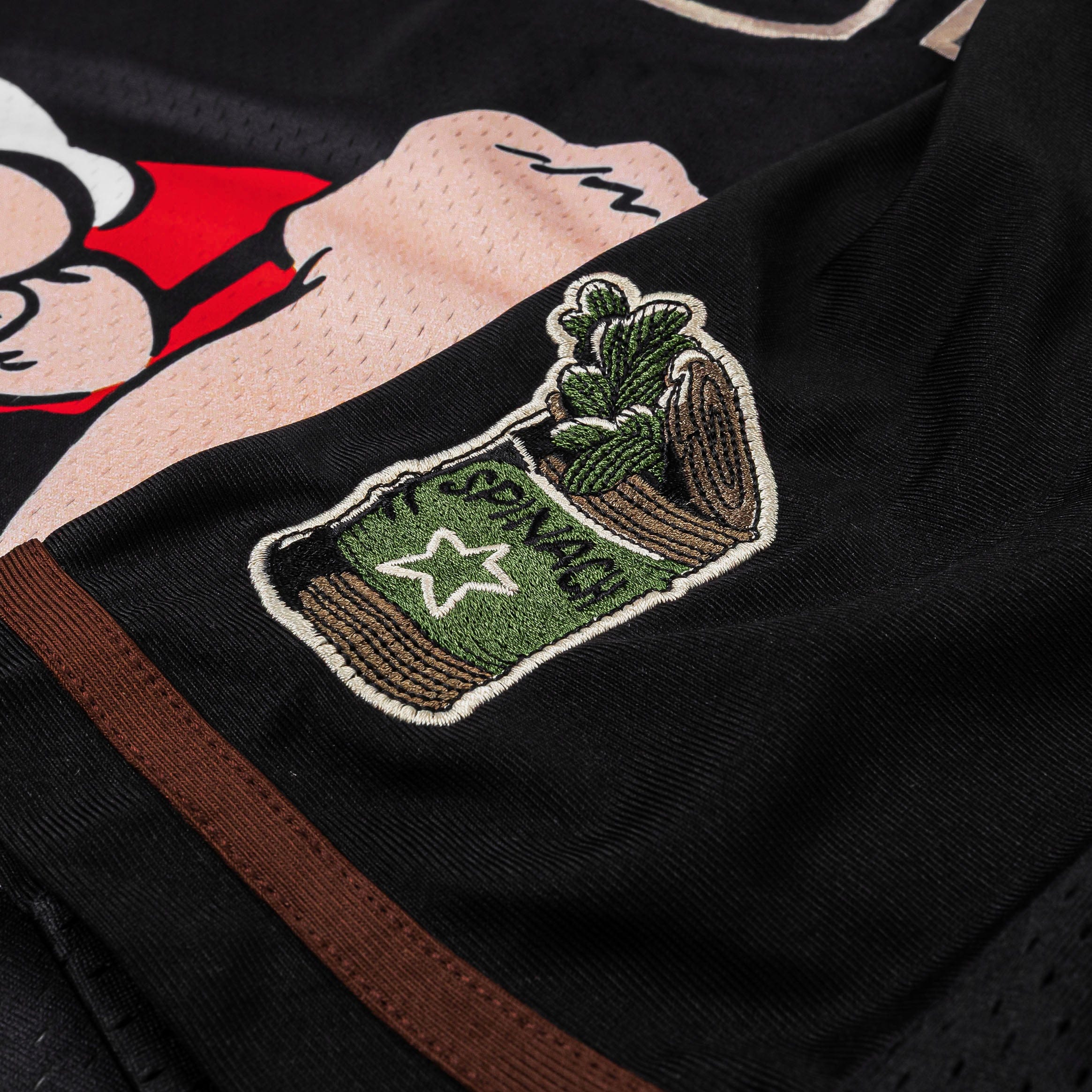 POPEYE X SP SP x Popeye Mesh Mens Jersey (Black/Bown)