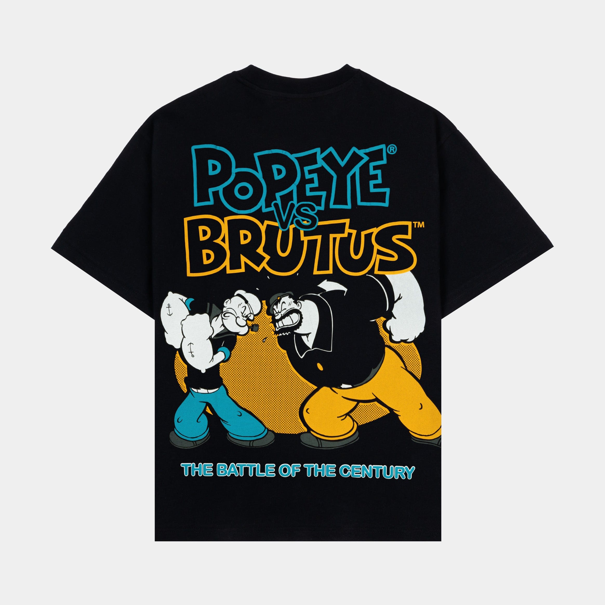 POPEYE X SP SP x Popeye Battle Of The Century Mens Short Sleeve Shirt (Black/Blue)