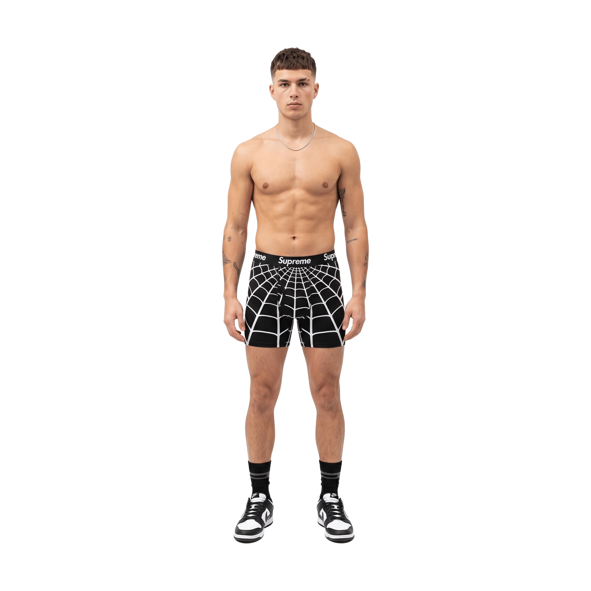 Supreme®/Hanes® Spider-Man 2 Pack Boxer Briefs Black (SS26)