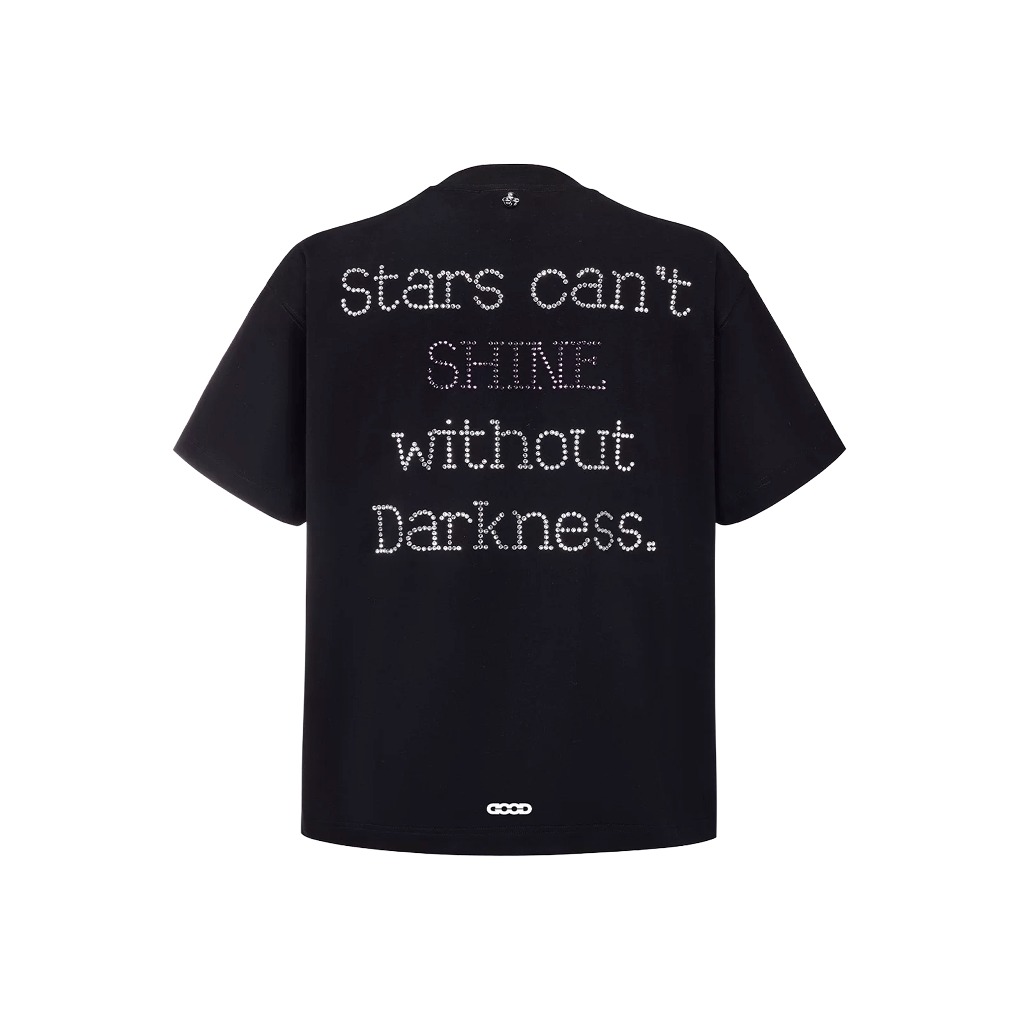 GOODBRAND Moon Shaped Rhinestone Tee Black (SS26)