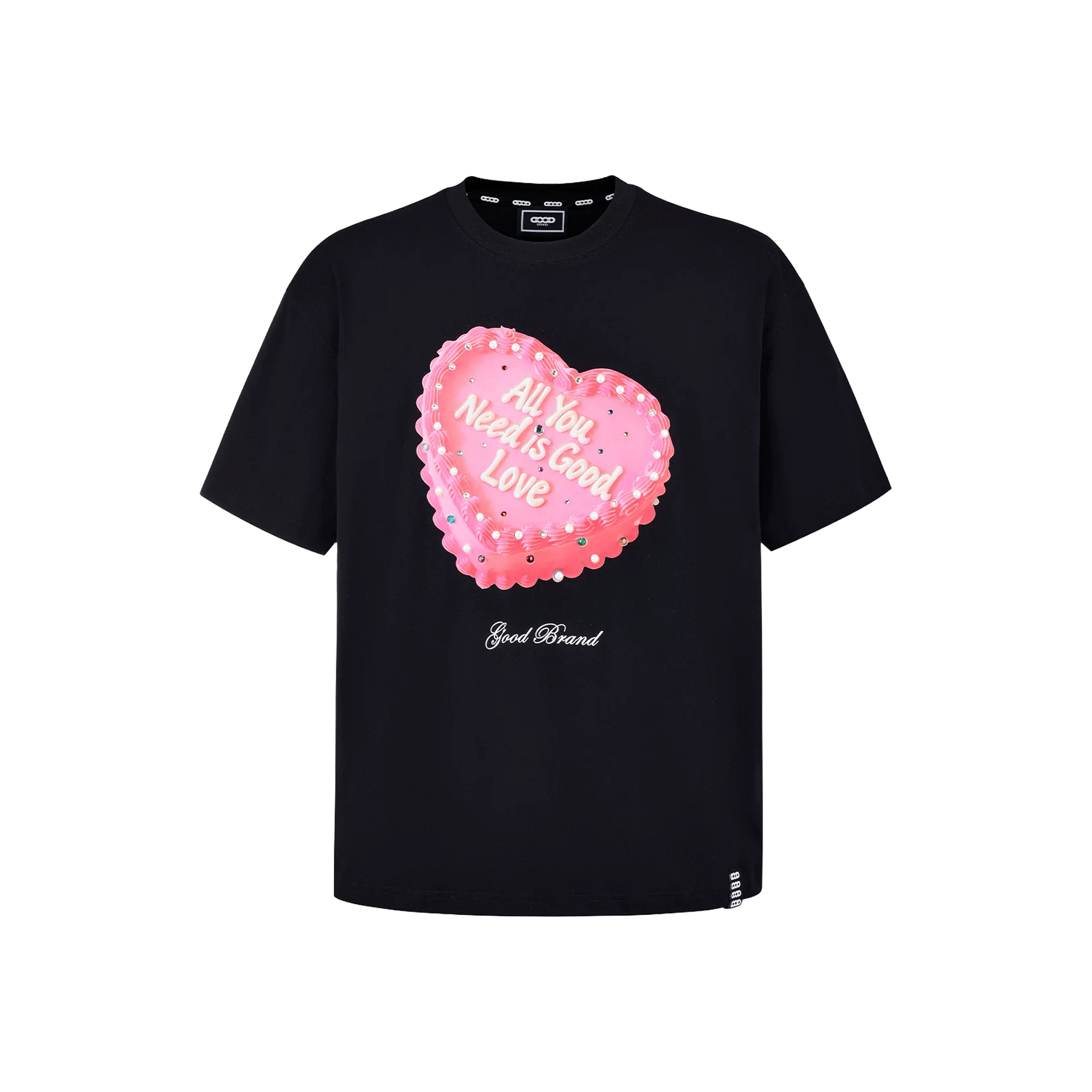 GOODBRAND 520 Limited Edition Cake Rhinestone S/S Tee Black (SS26)