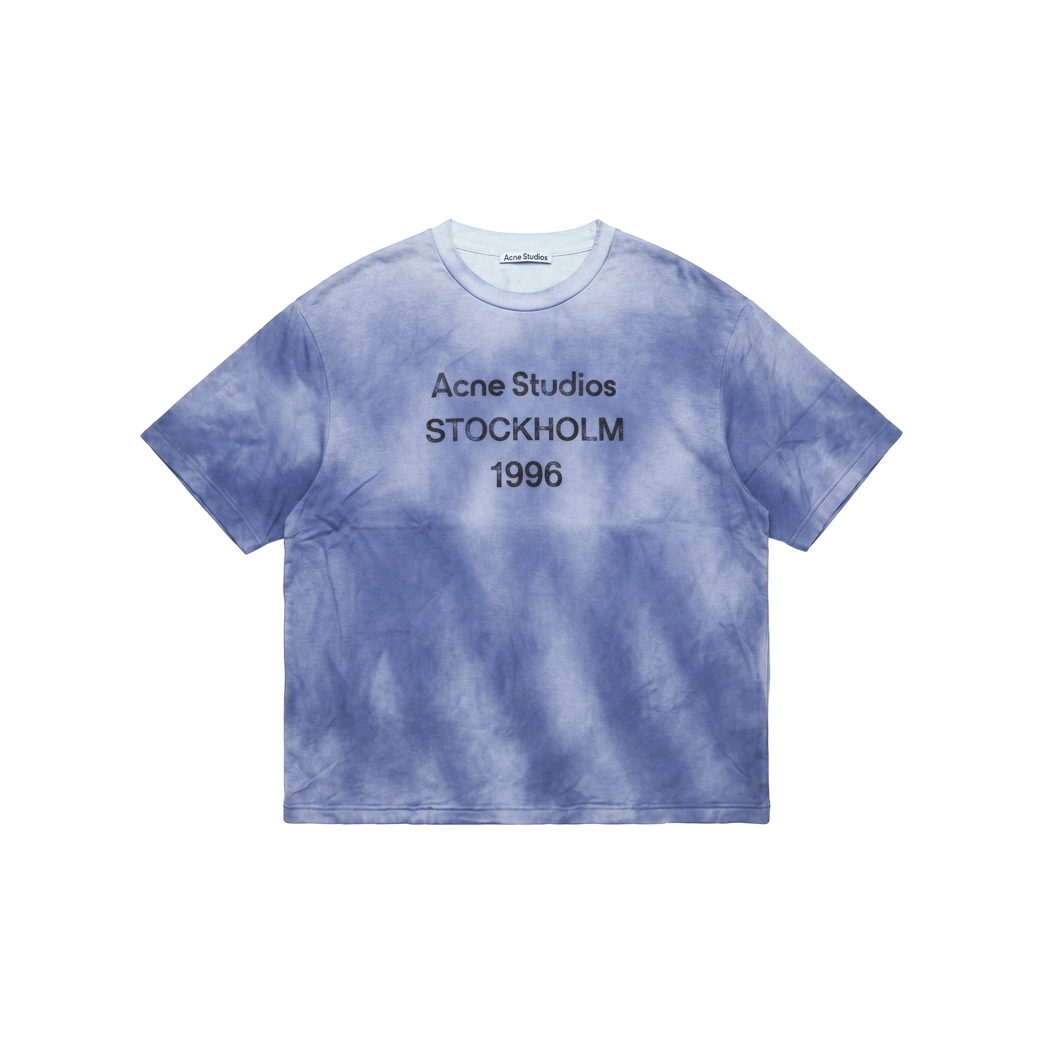 Represent ACNE STUDIOS Exford Distressed Logo Print Tee Dusty Blue (SS25)