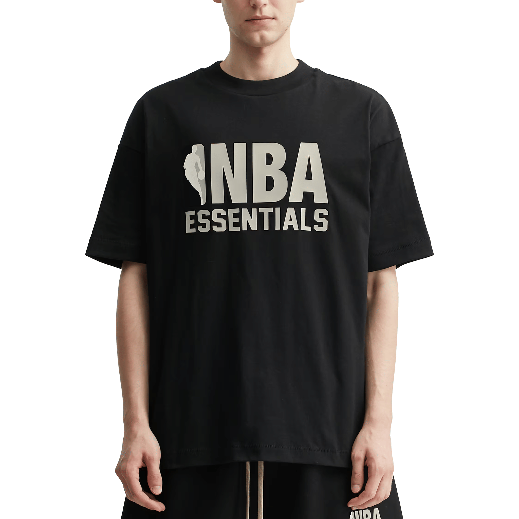 Fear of God Essentials NBA Tee Black (SS25)