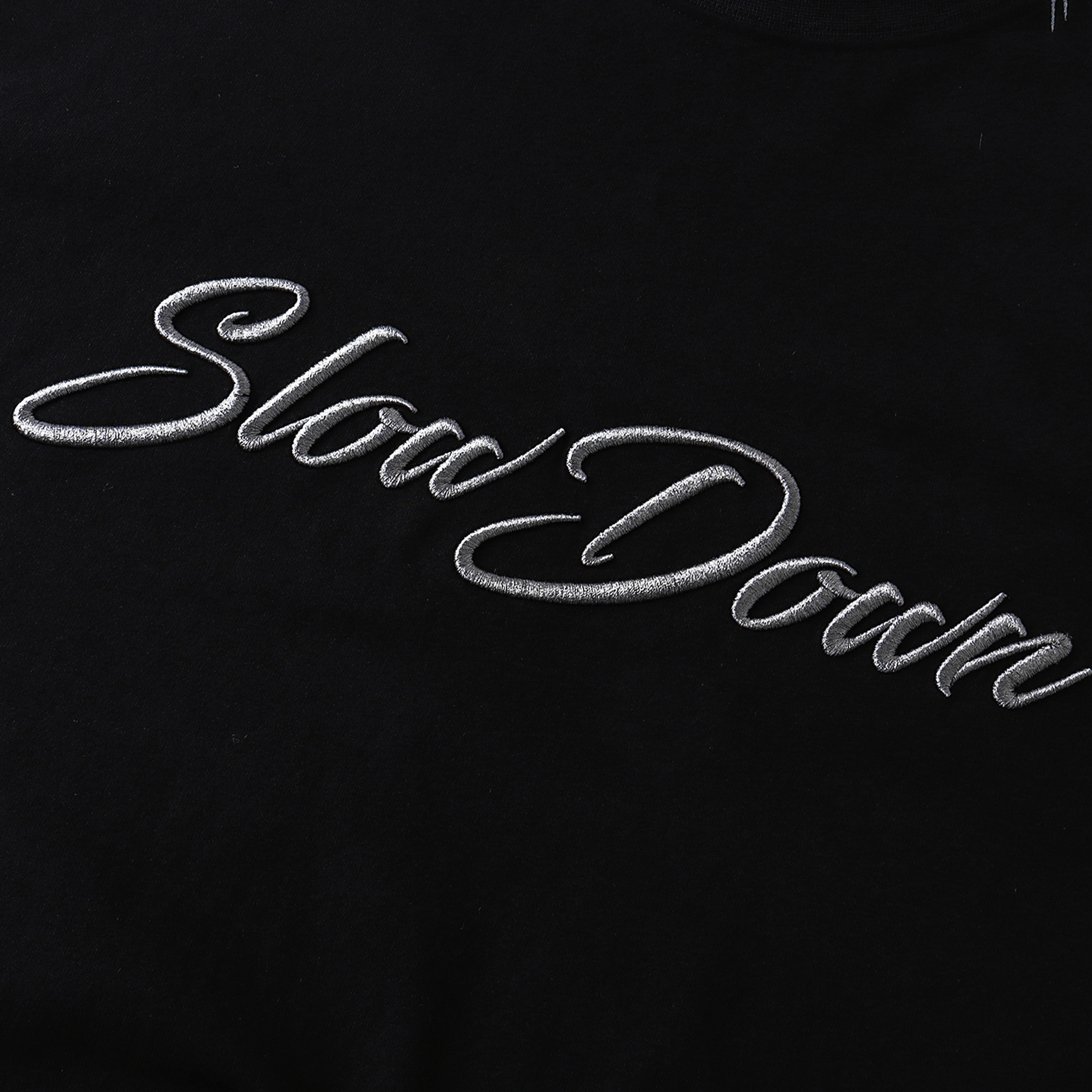 SLOWDOWN 3D Embroidery Long Sleeved Tee Black (SS26)