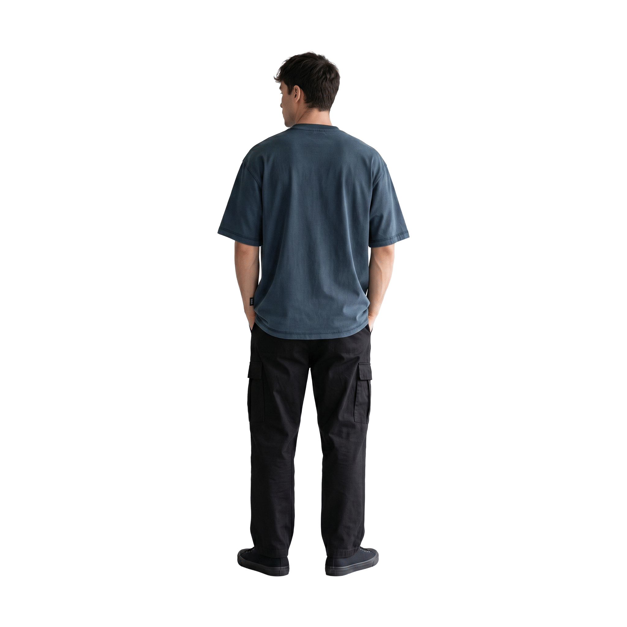SLOWDOWN Transparent Tape Basic Blue Tee (SS26)