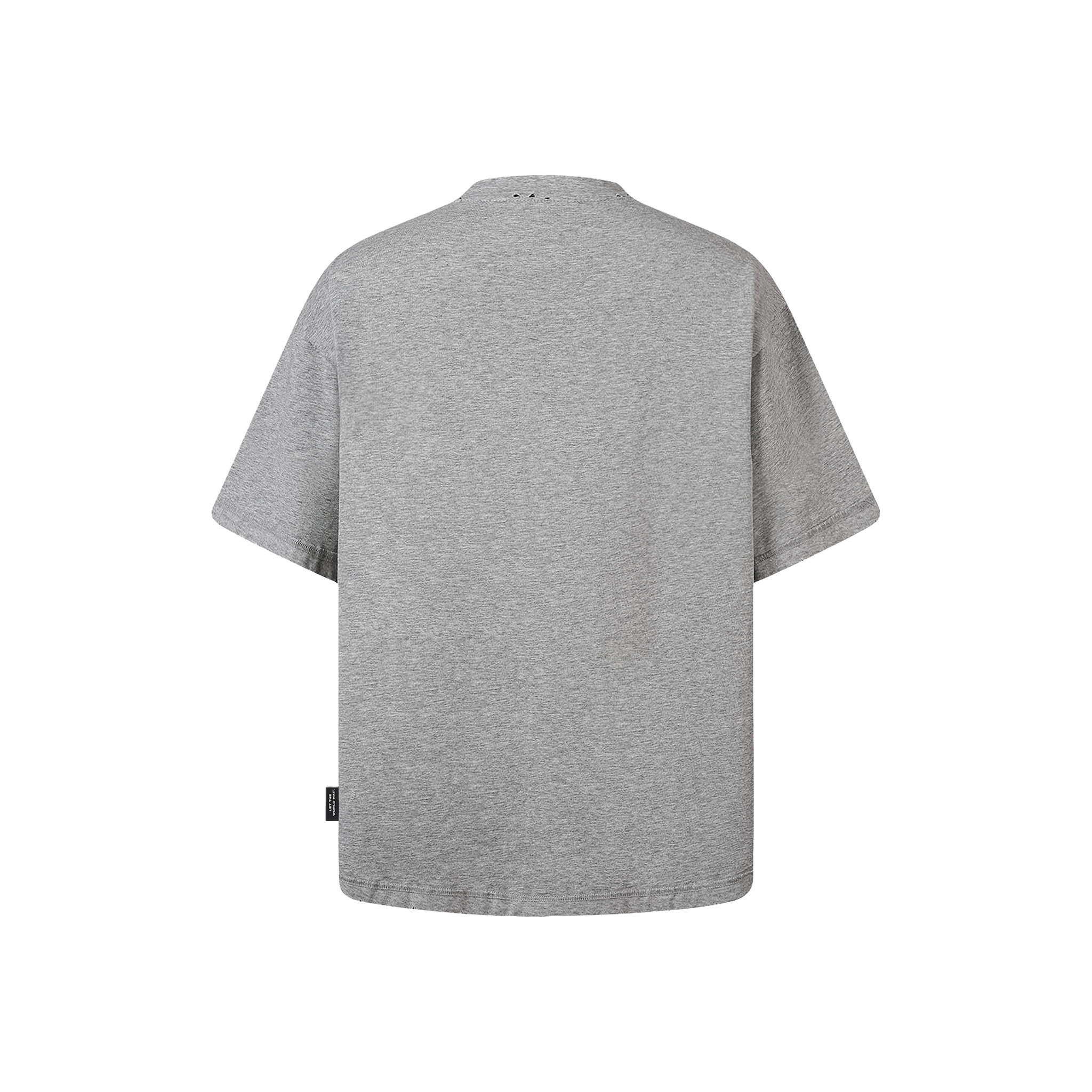 SLOWDOWN Transparent Tape Basic Grey Tee (SS26)