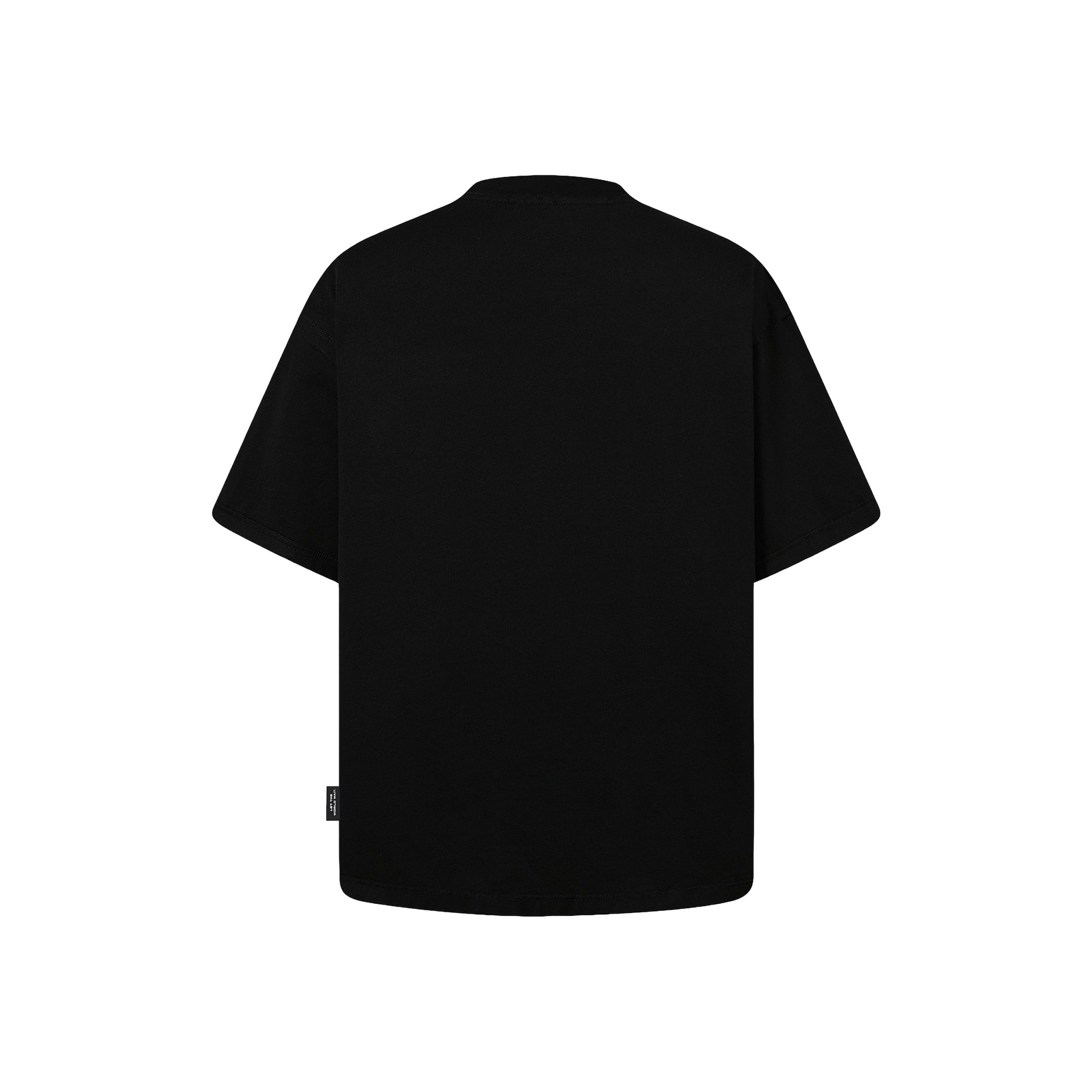 SLOWDOWN Transparent Tape Basic Black Tee (SS26)