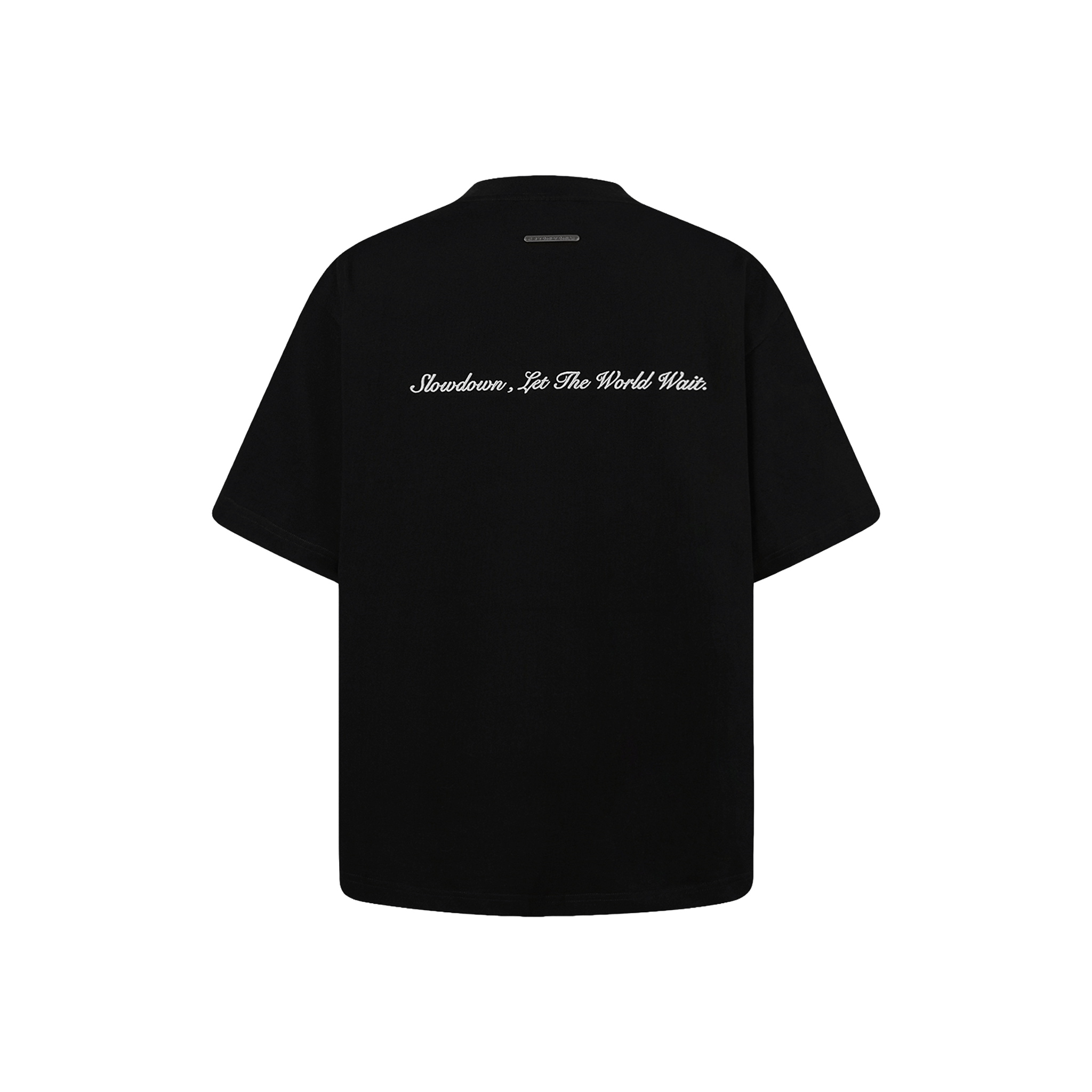 SLOWDOWN Rhinestone Embellished Tee Black (SS26)