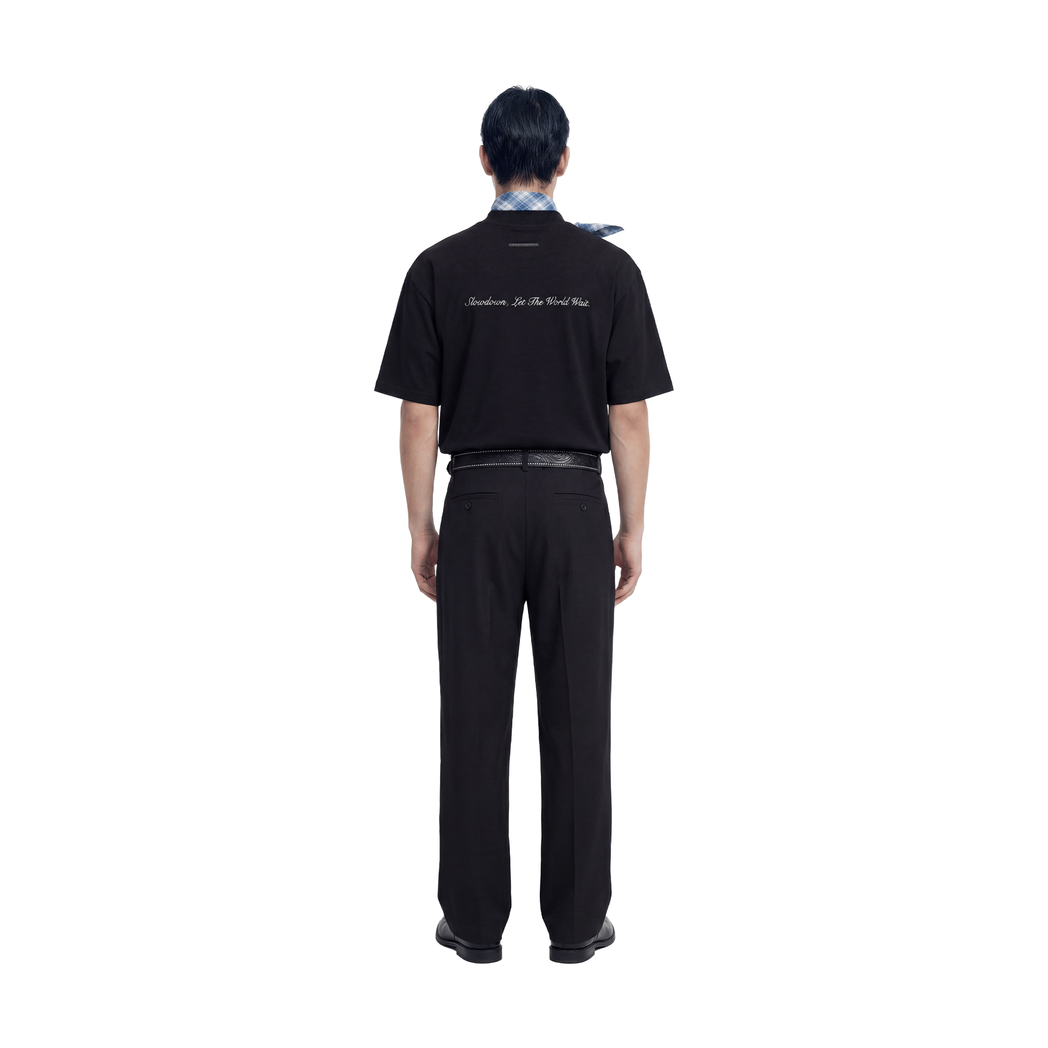 SLOWDOWN Rhinestone Embellished Tee Black (SS26)