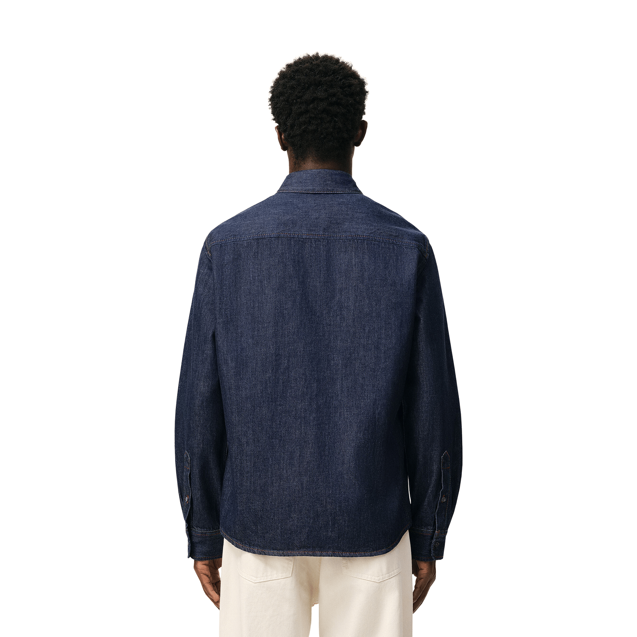 AMI PARIS Denim Cotton Ami De Coeur Shirt Indigo (SS26)