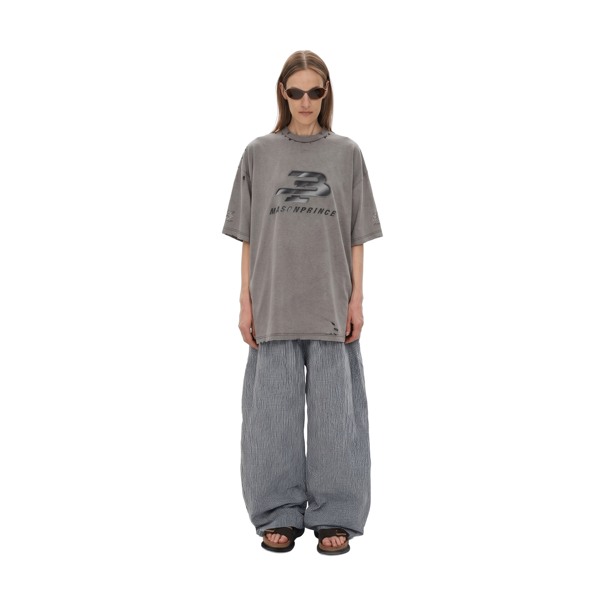 MASONPRINCE Early Autumn Vintage Short Sleeved Tee Paris Grey (FW25)