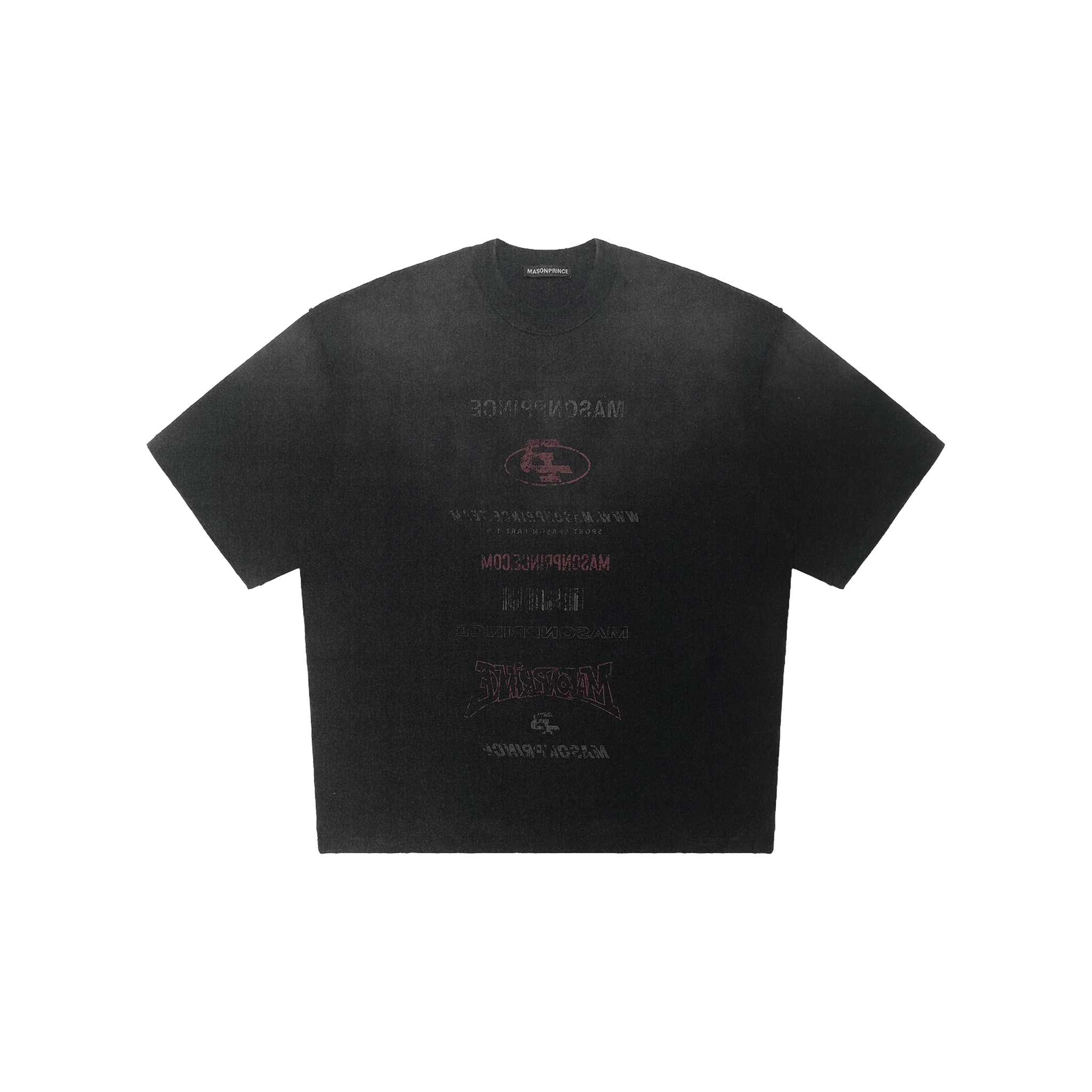 MASONPRINCE Breakthrough Thinking Distressed Tee Washed Black (FW24)
