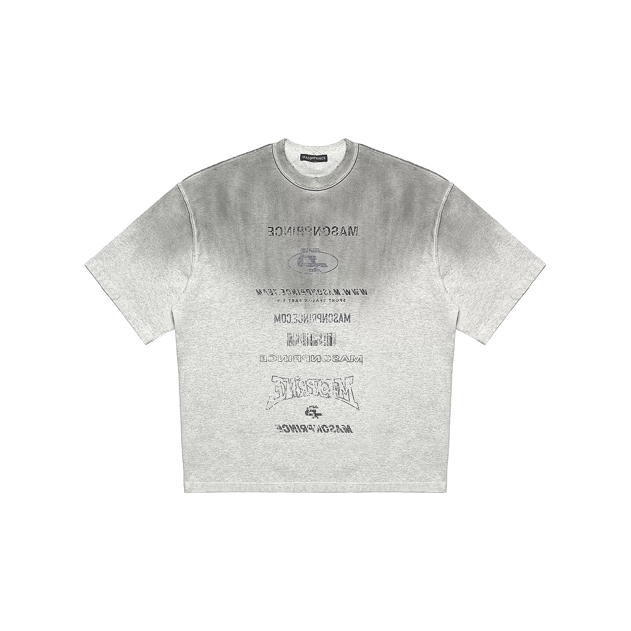 MASONPRINCE Breakthrough Thinking Distressed Tee Whiteish Grey (FW24)