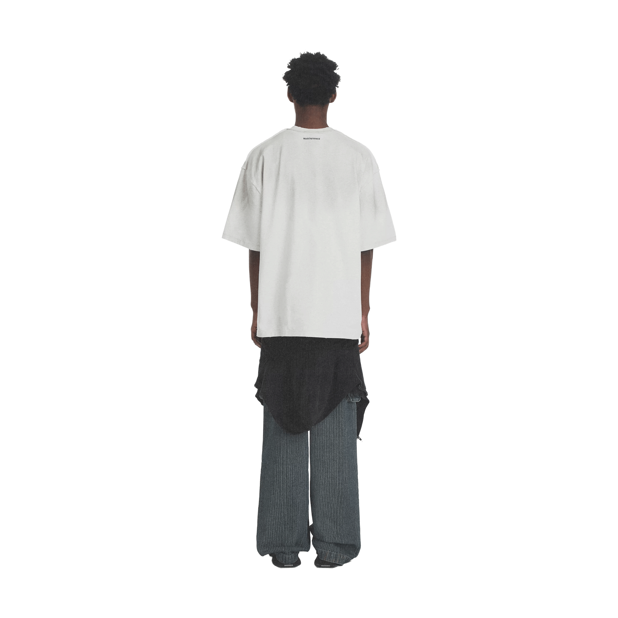 MASONPRINCE Breakthrough Thinking Distressed Tee Whiteish Grey (FW24)