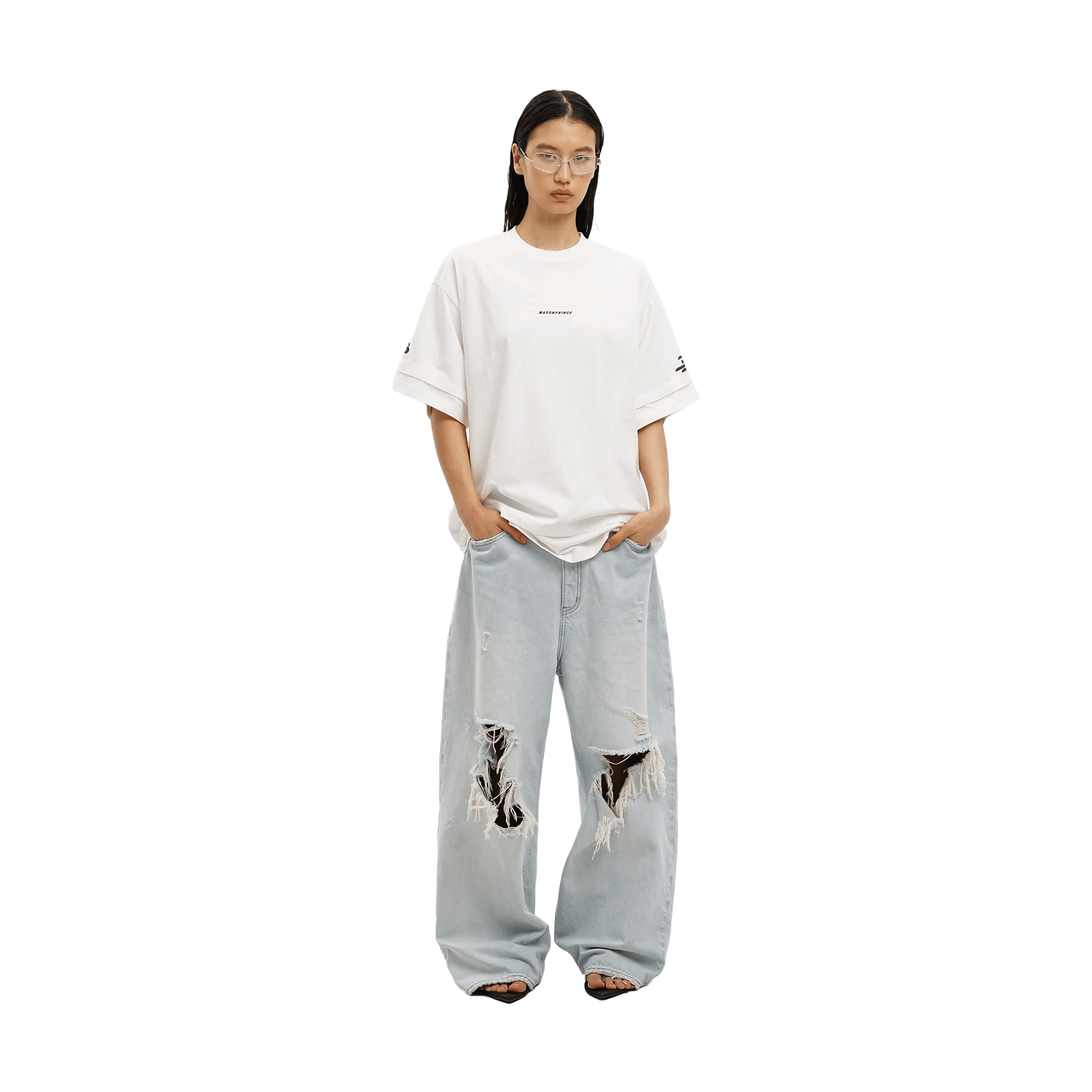 MASONPRINCE Double Golden Ratio S/S Tee Grayish White (SS26)