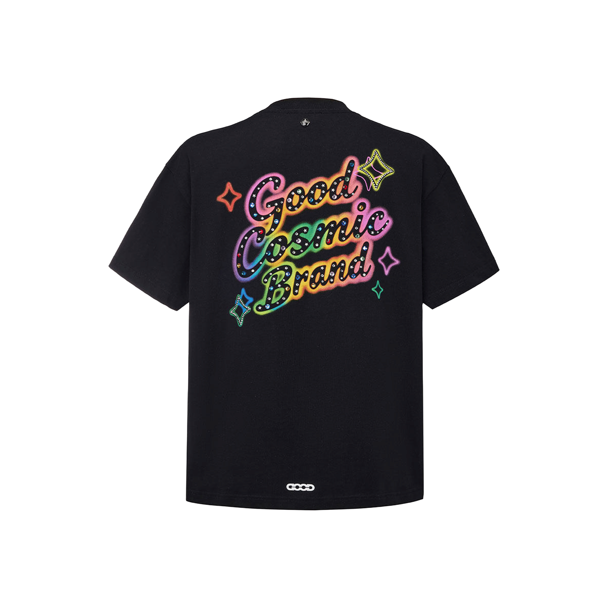 GOODBRAND Colourful Slogan Hot Stamping Tee Black (SS26)