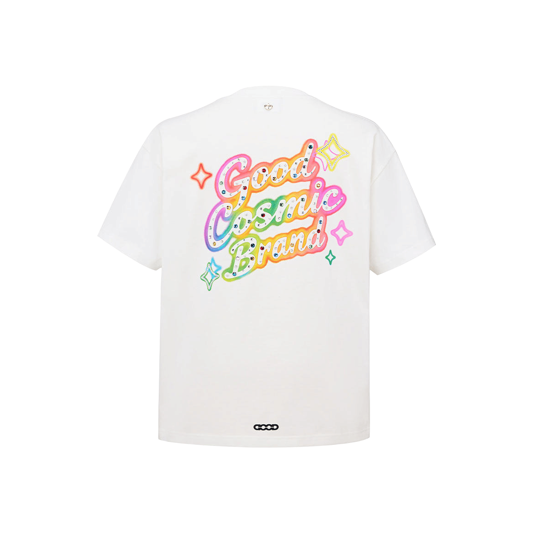 GOODBRAND Colourful Slogan Hot Stamping Tee White (SS26)