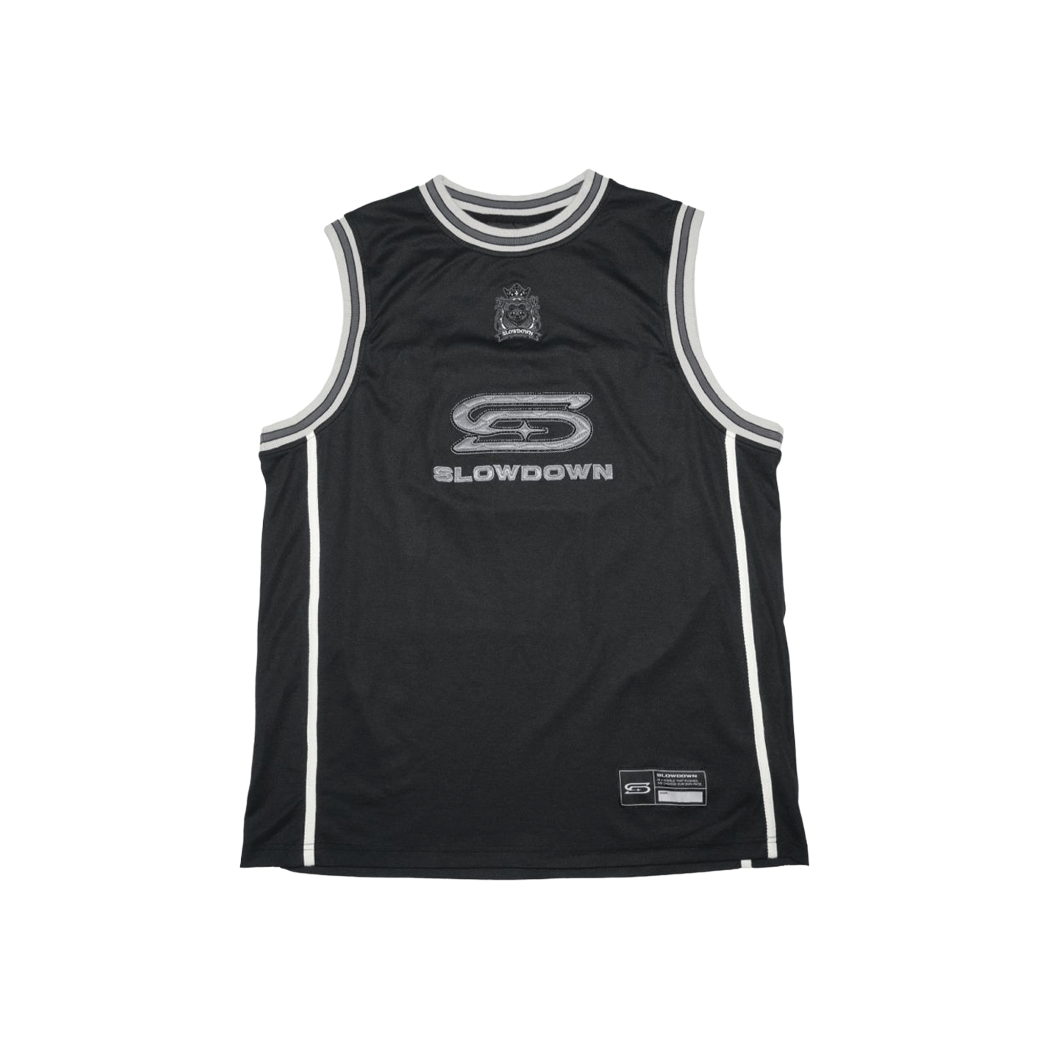 SLOWDOWN Time Out SD Quilted Sleeveless Jersey Black (SS26)