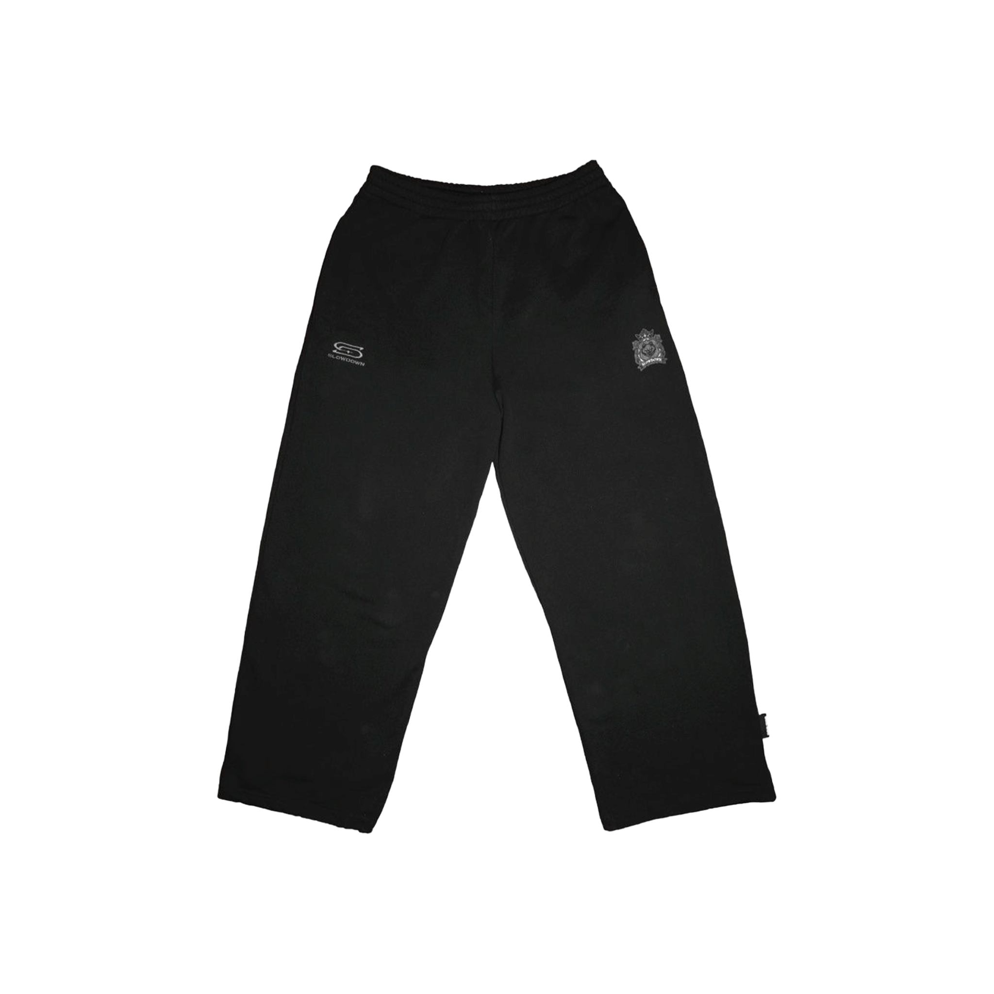 SLOWDOWN Time Out SD Logo Embroidery Sweatpants Black (SS26)