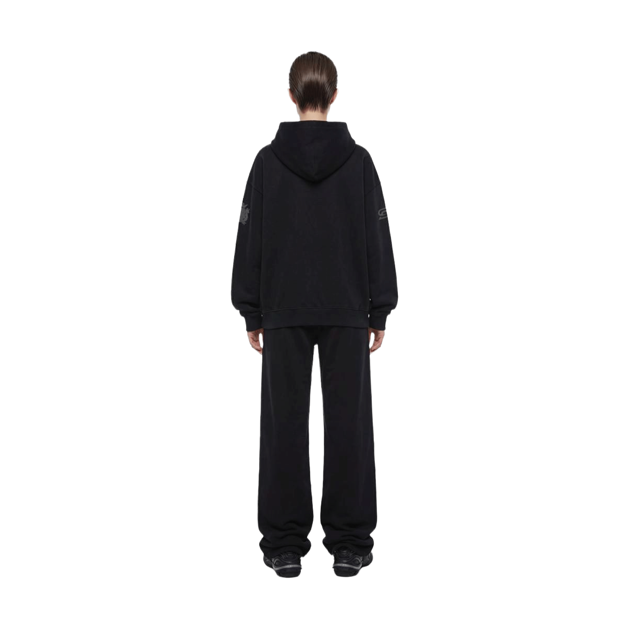 SLOWDOWN Time Out SD Quilted Logo Hoodie Black (SS26)