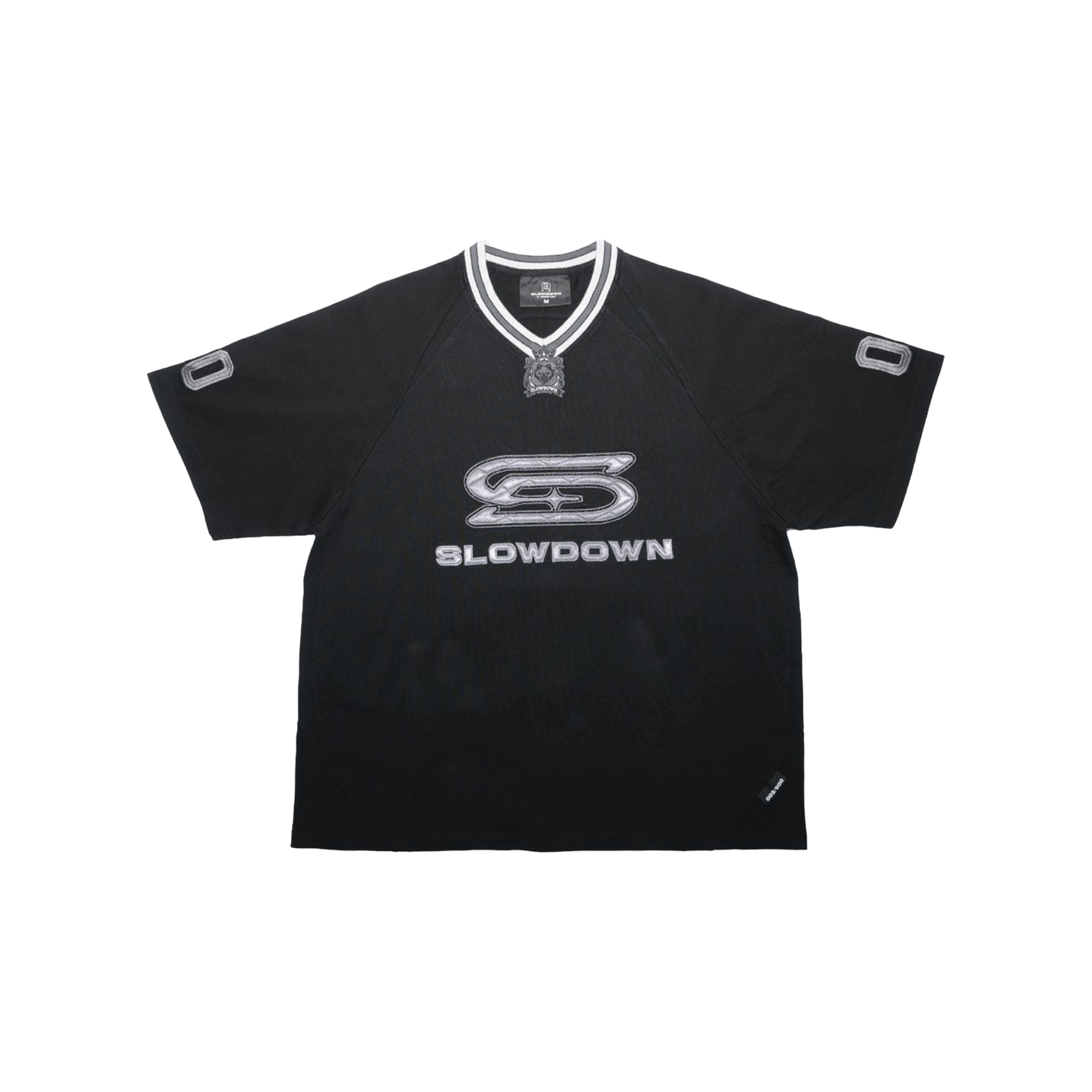 SLOWDOWN Time Out SD Quilted V-Neck Jersey Black (SS26)