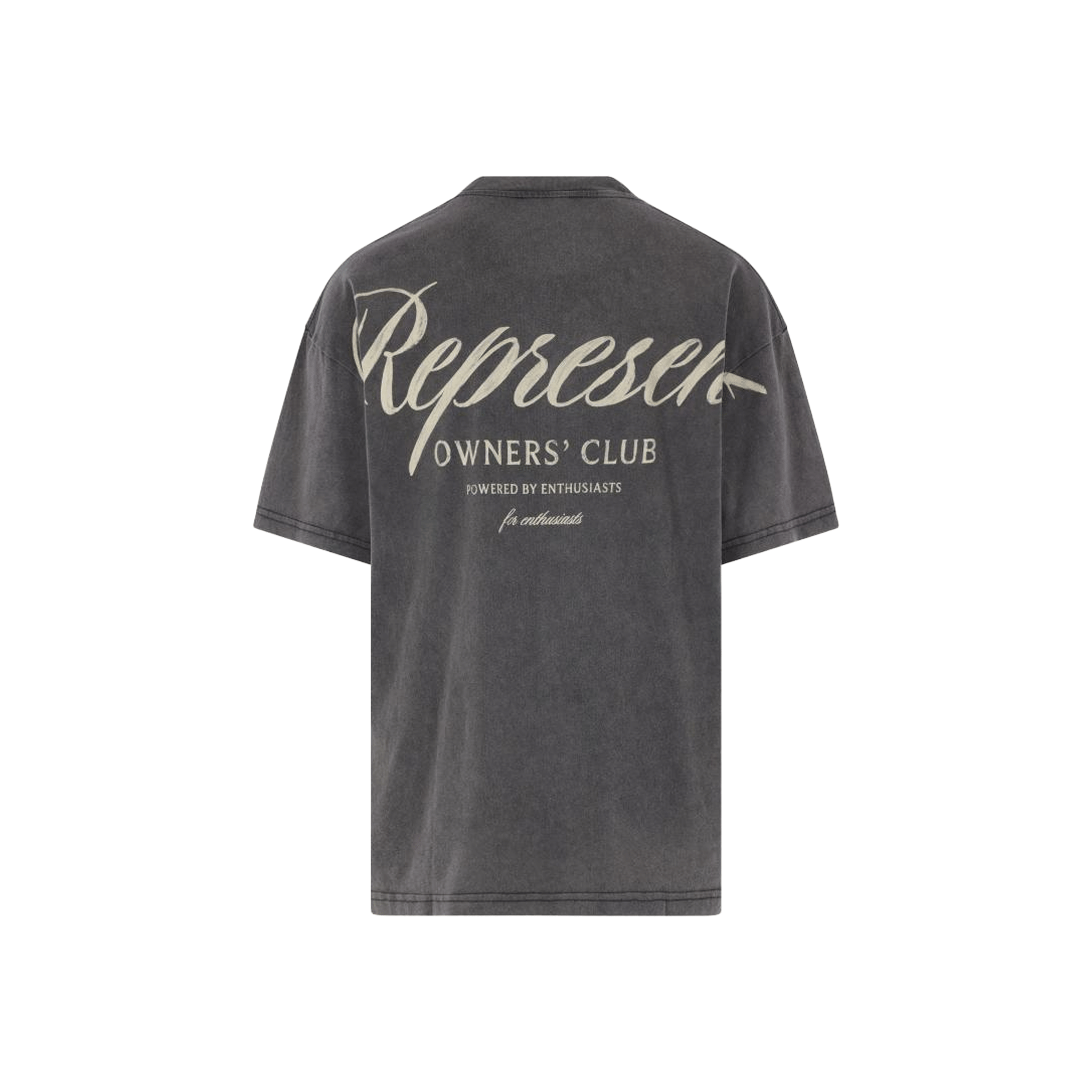 Represent Owners Club Script Tee Vintage Grey (SS26)