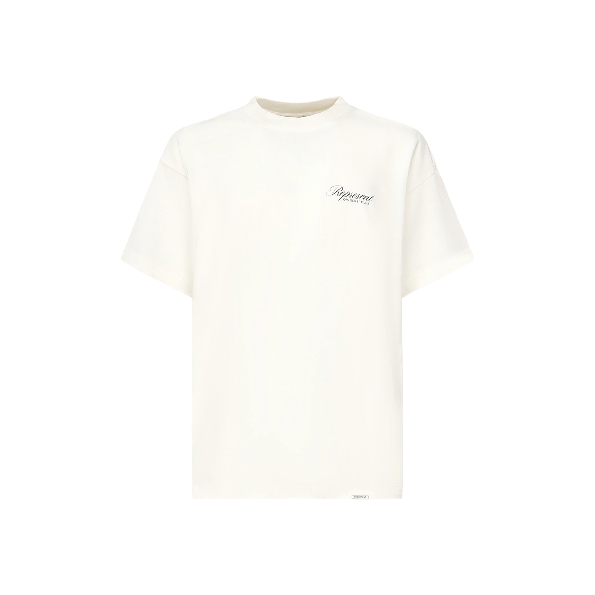 Represent Owners Club Script Tee Flat White (SS26)
