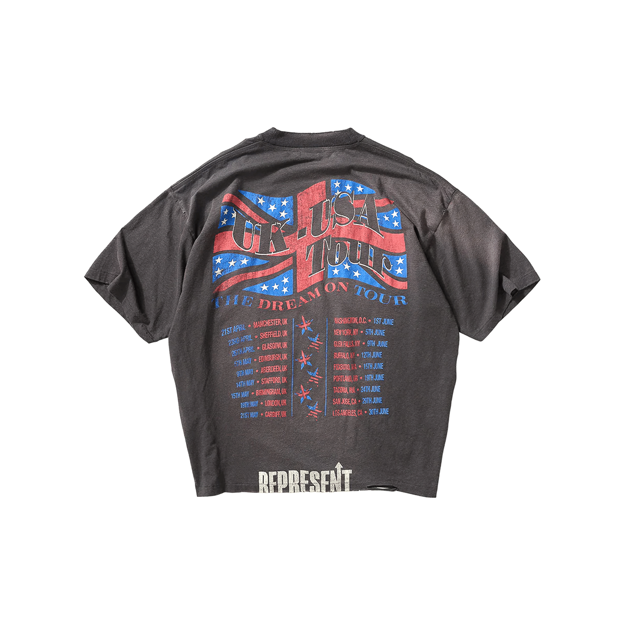 Represent Dream On Tour Tee Sun Fade Grey (SS26)