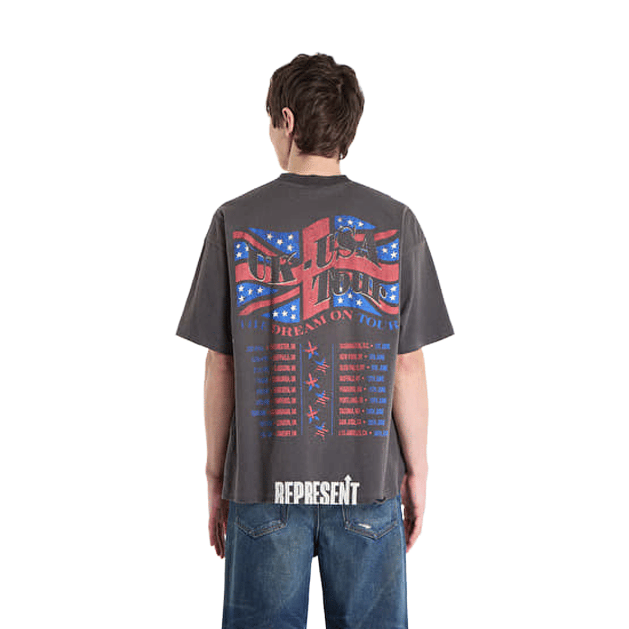 Represent Dream On Tour Tee Sun Fade Grey (SS26)