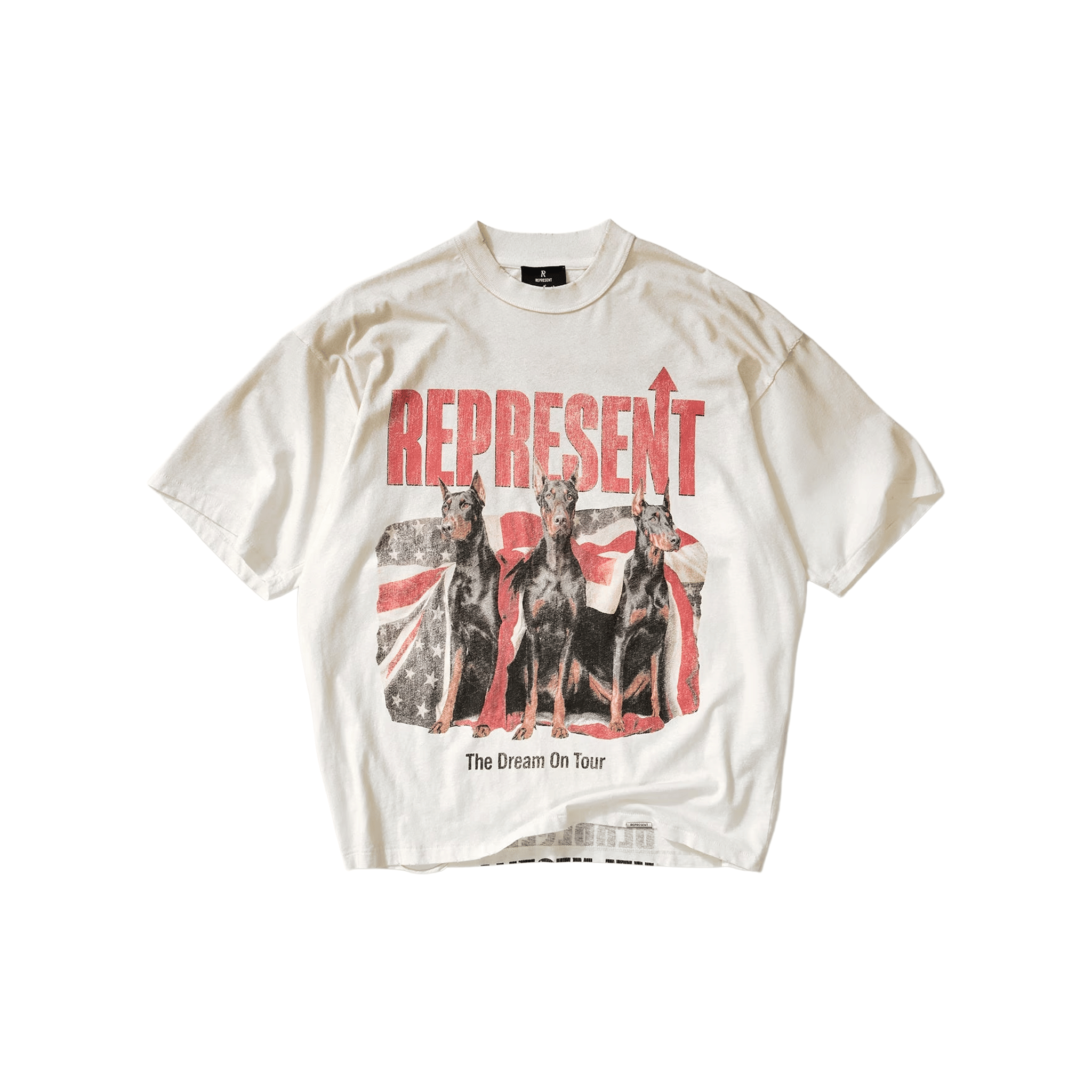 Represent Dream On Tour Tee Washed Ecru (SS26)