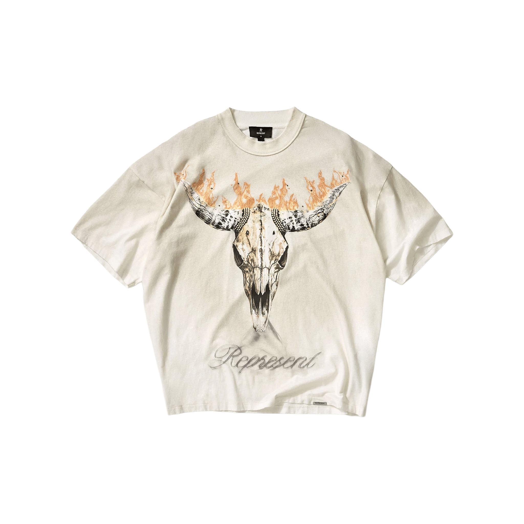 Represent British Cowboys Tee Washed Ecru (SS26)
