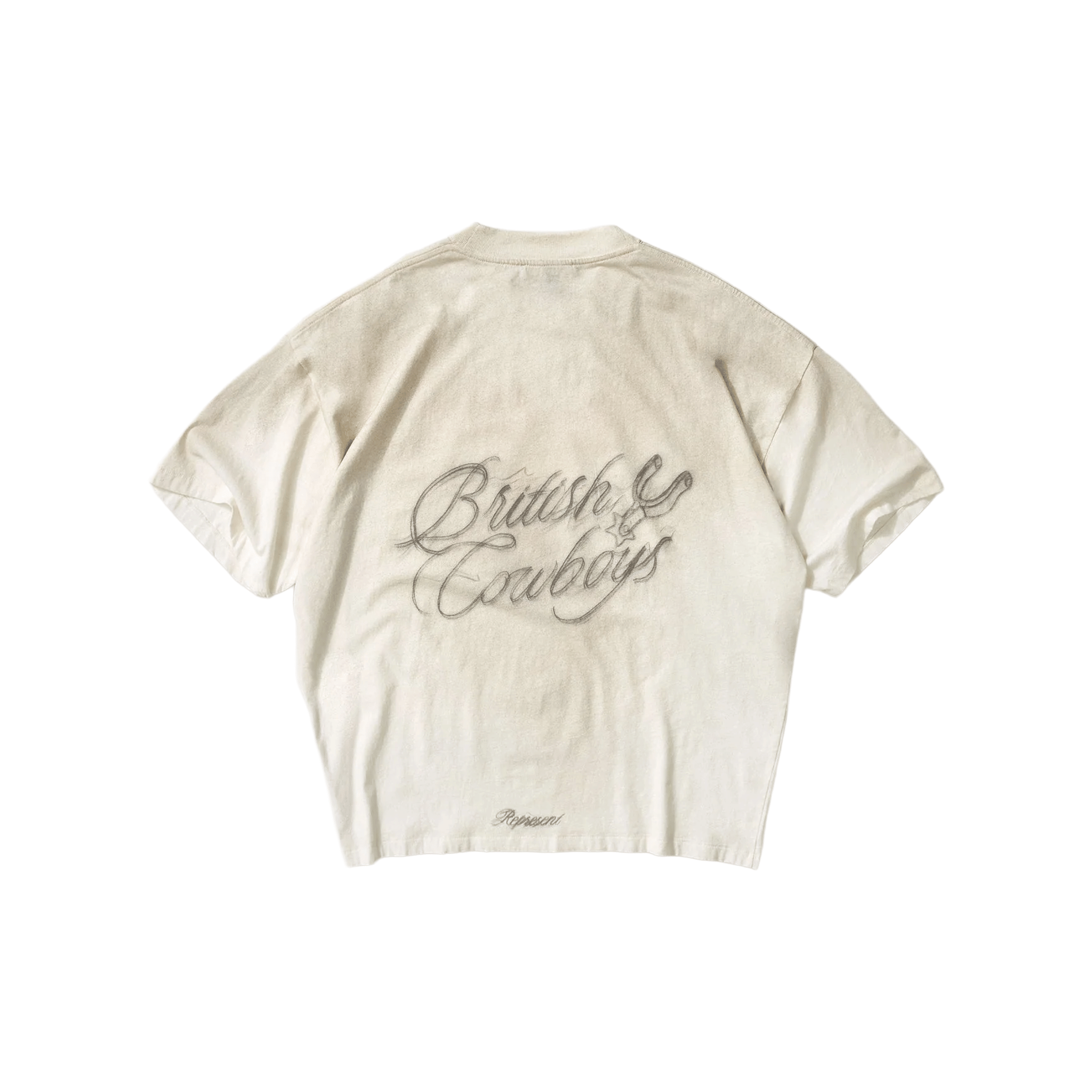 Represent British Cowboys Tee Washed Ecru (SS26)