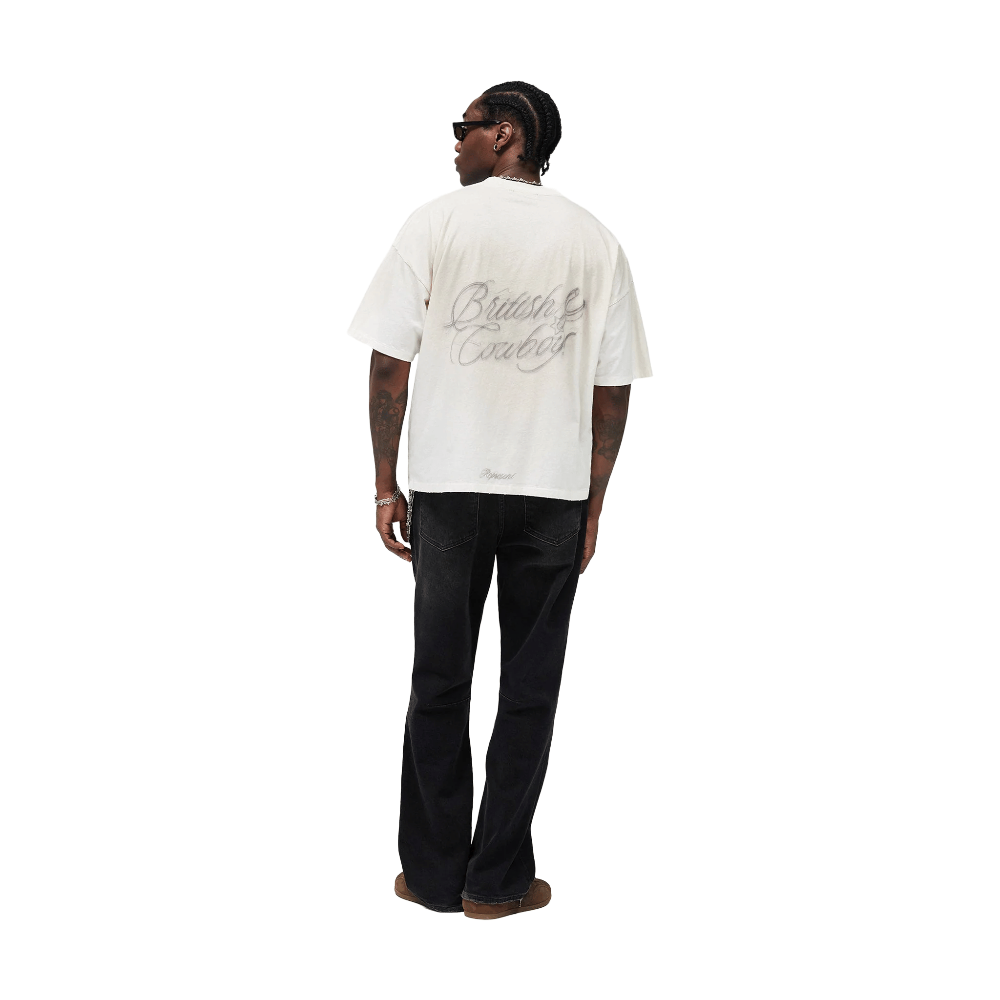 Represent British Cowboys Tee Washed Ecru (SS26)