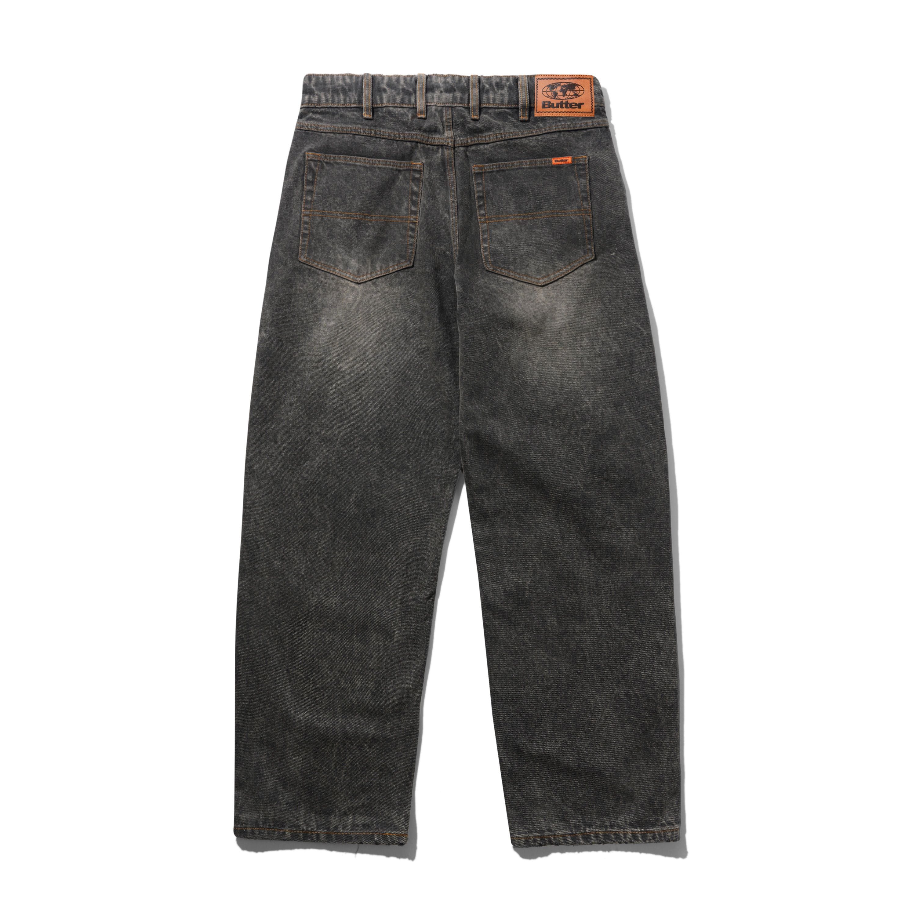 Butter Goods Relaxed Denim Jeans Faded Charcoal