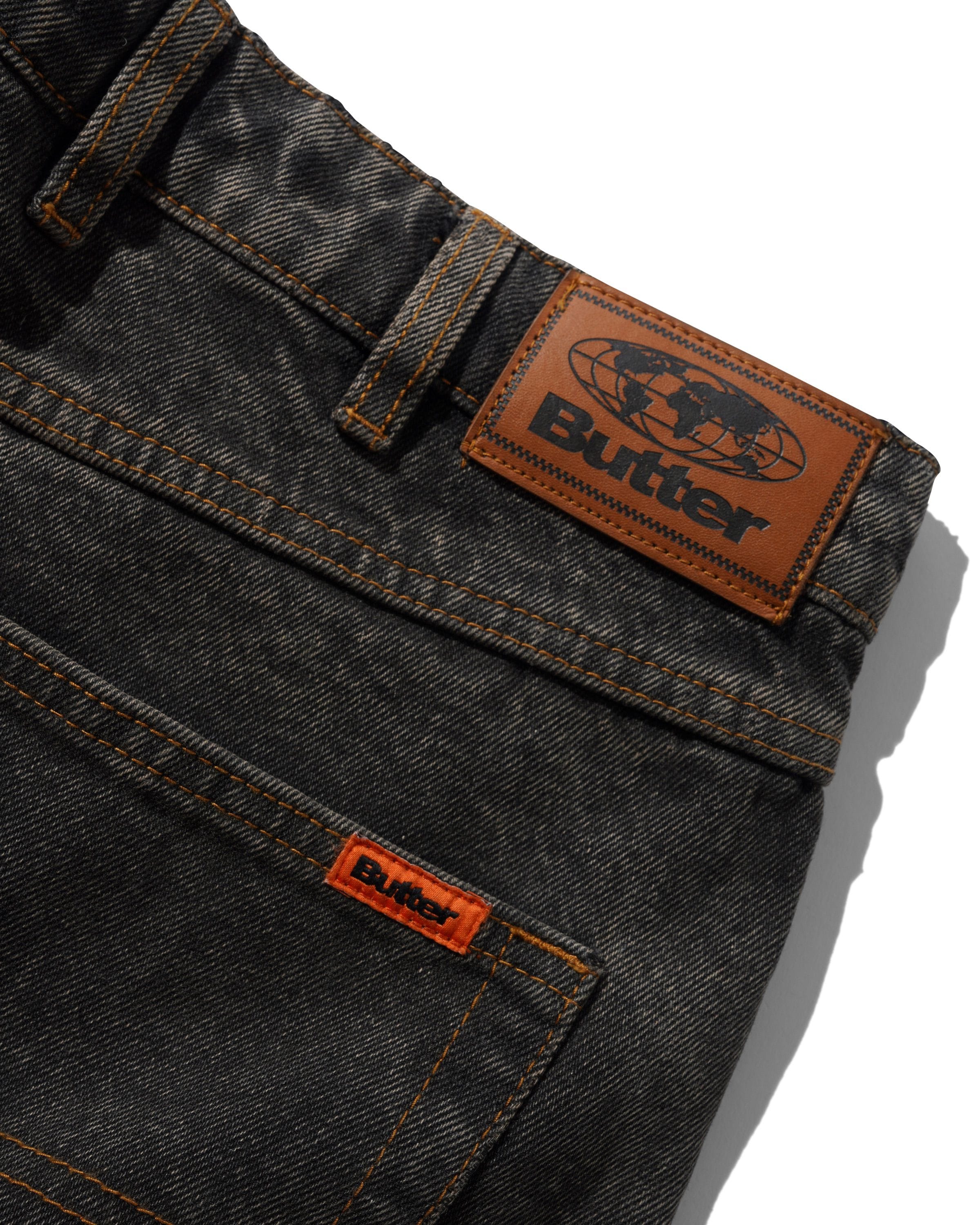 Butter Goods Relaxed Denim Jeans Faded Charcoal