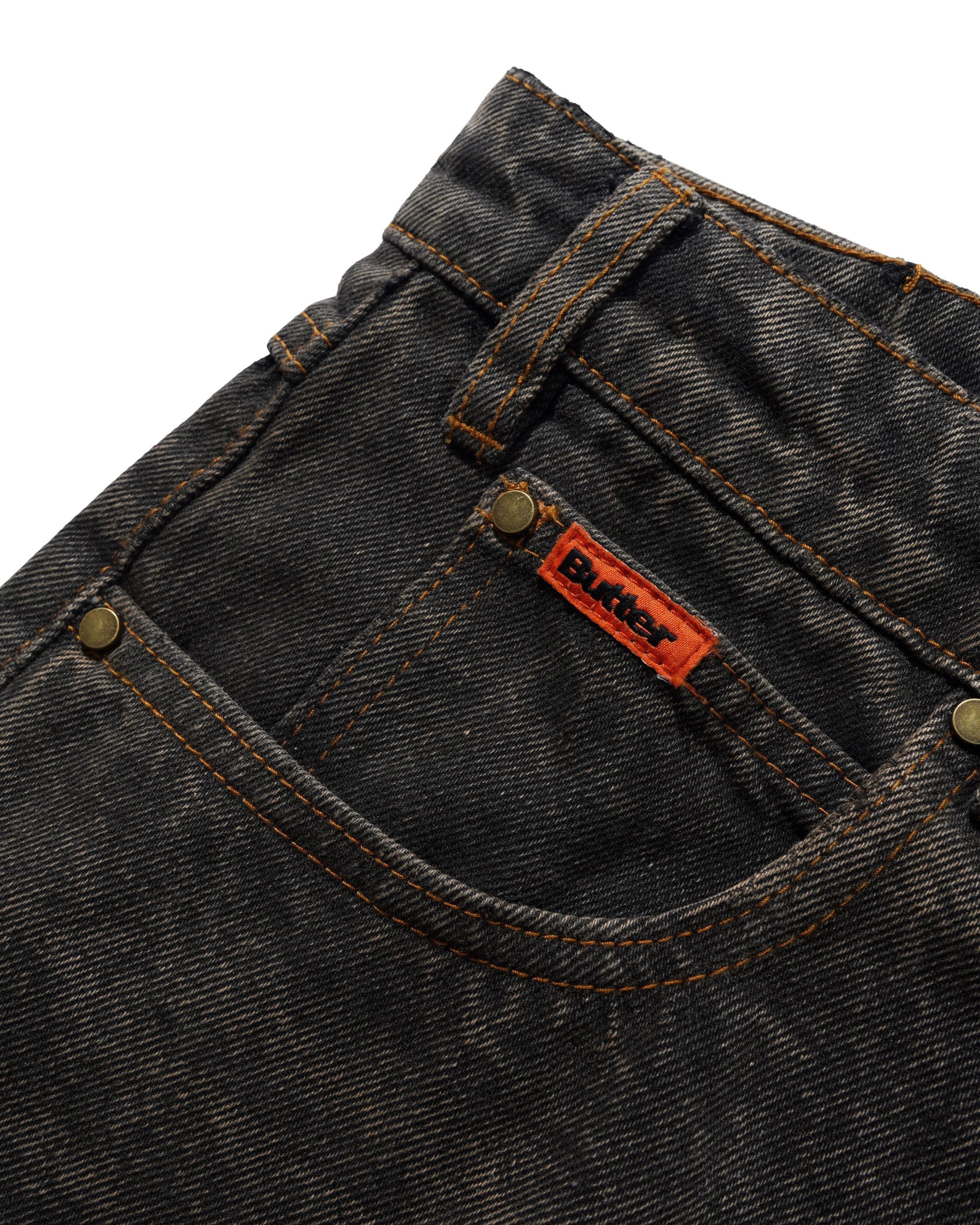 Butter Goods Relaxed Denim Jeans Faded Charcoal