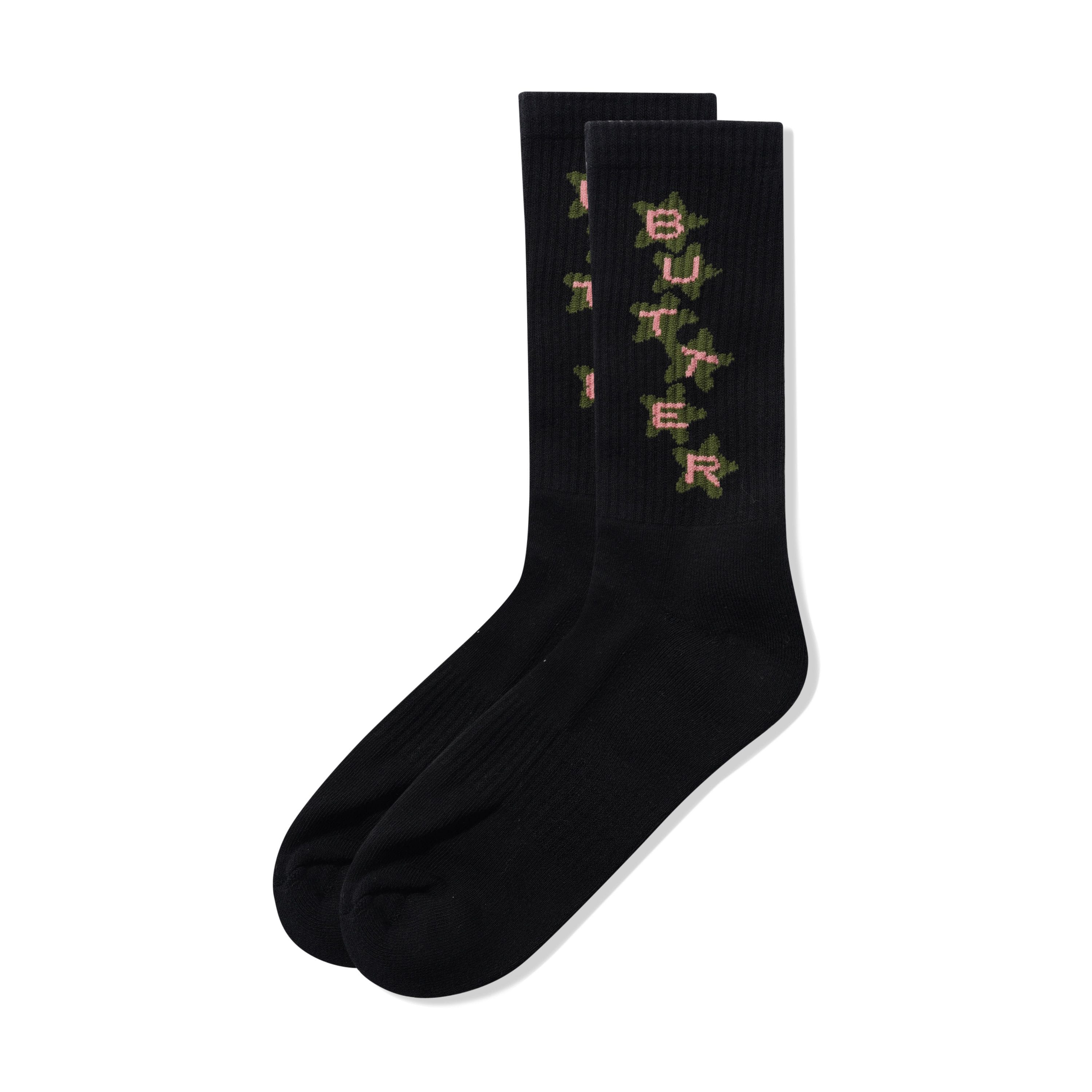 Butter Goods Star Socks Black