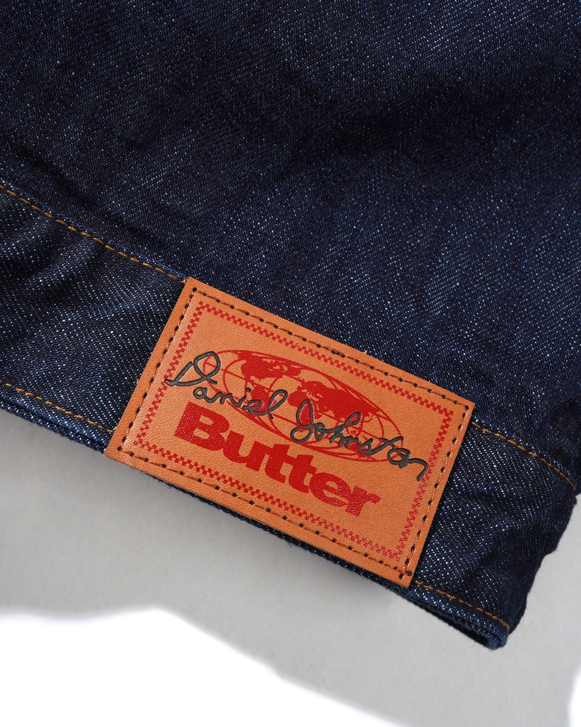 Butter Goods x Daniel Johnston Bull Selvedge Denim Jacket Raw Indigo
