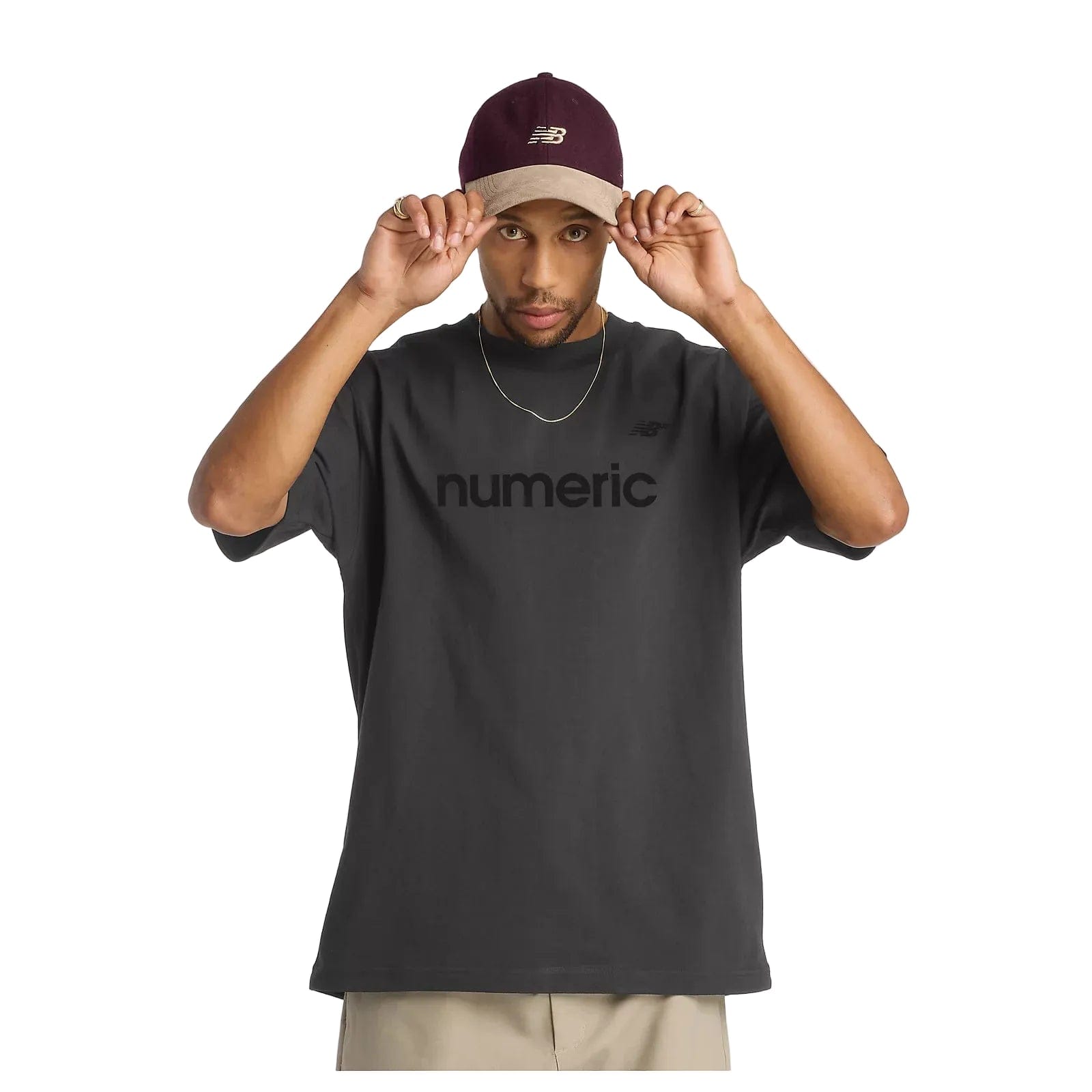 New Balance Numeric Cotton T-Shirt Faded Black