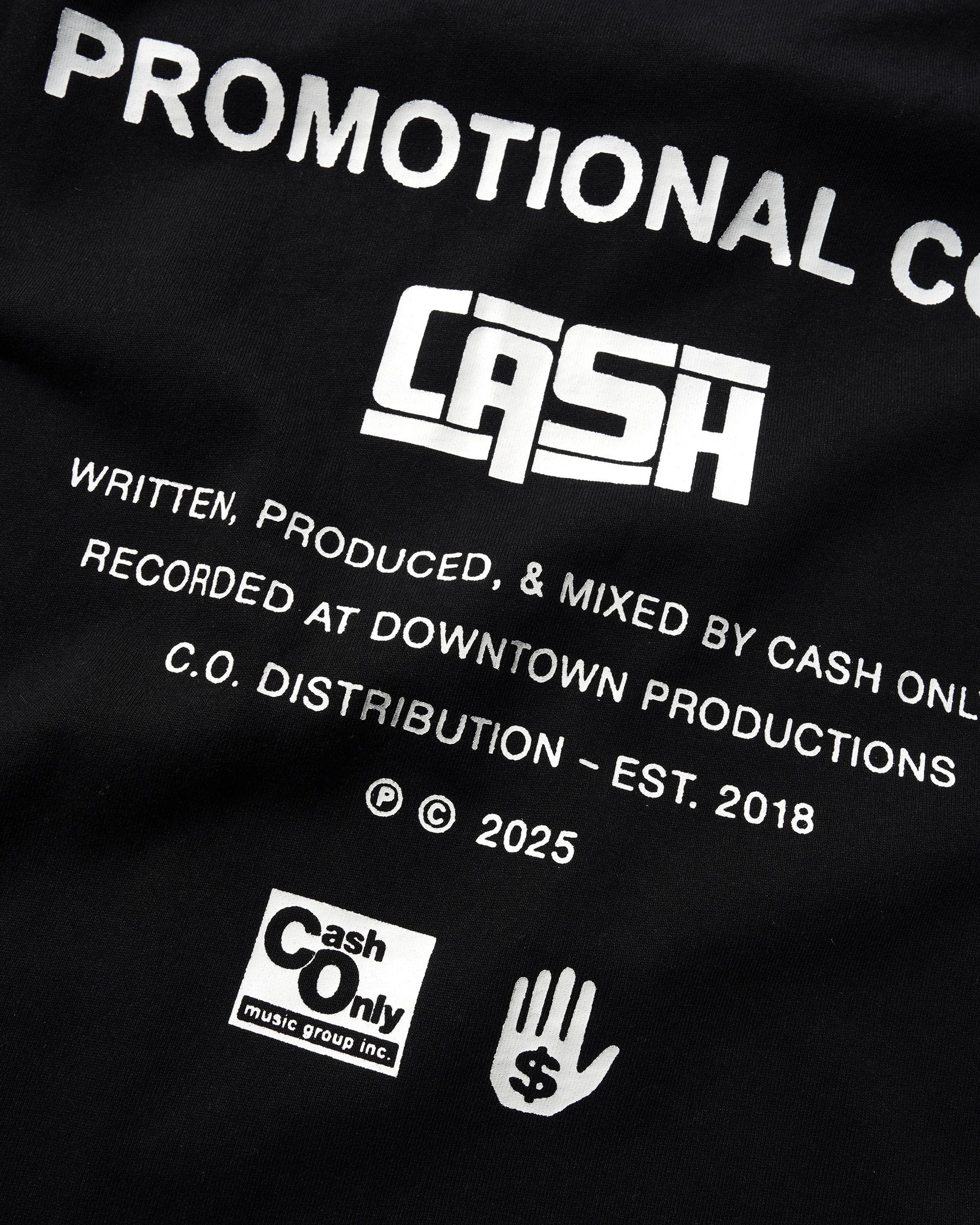 Cash Only Promotional T-Shirt Black