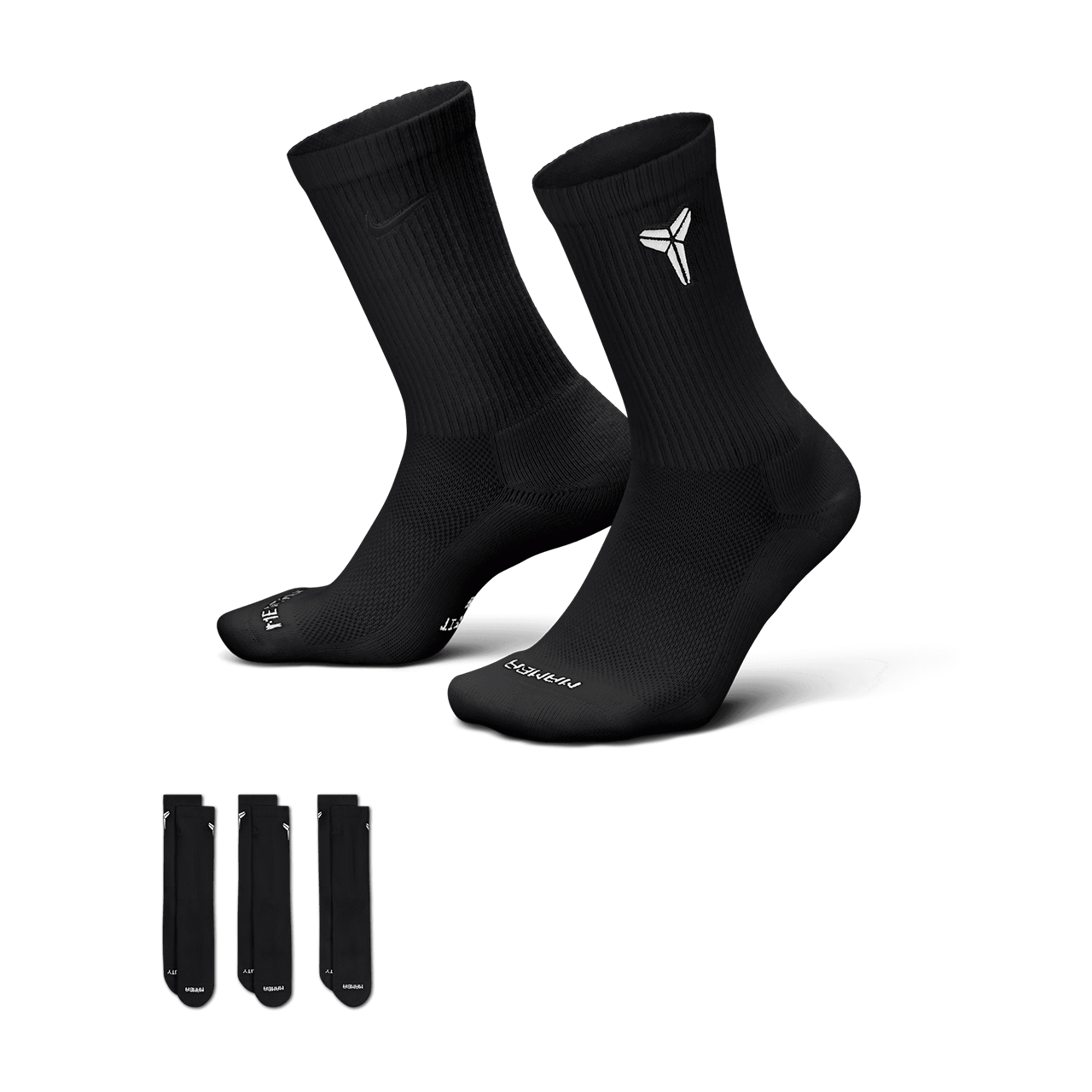 Nike Everyday Elevated Kobe Crew Socks (3 Pairs)
